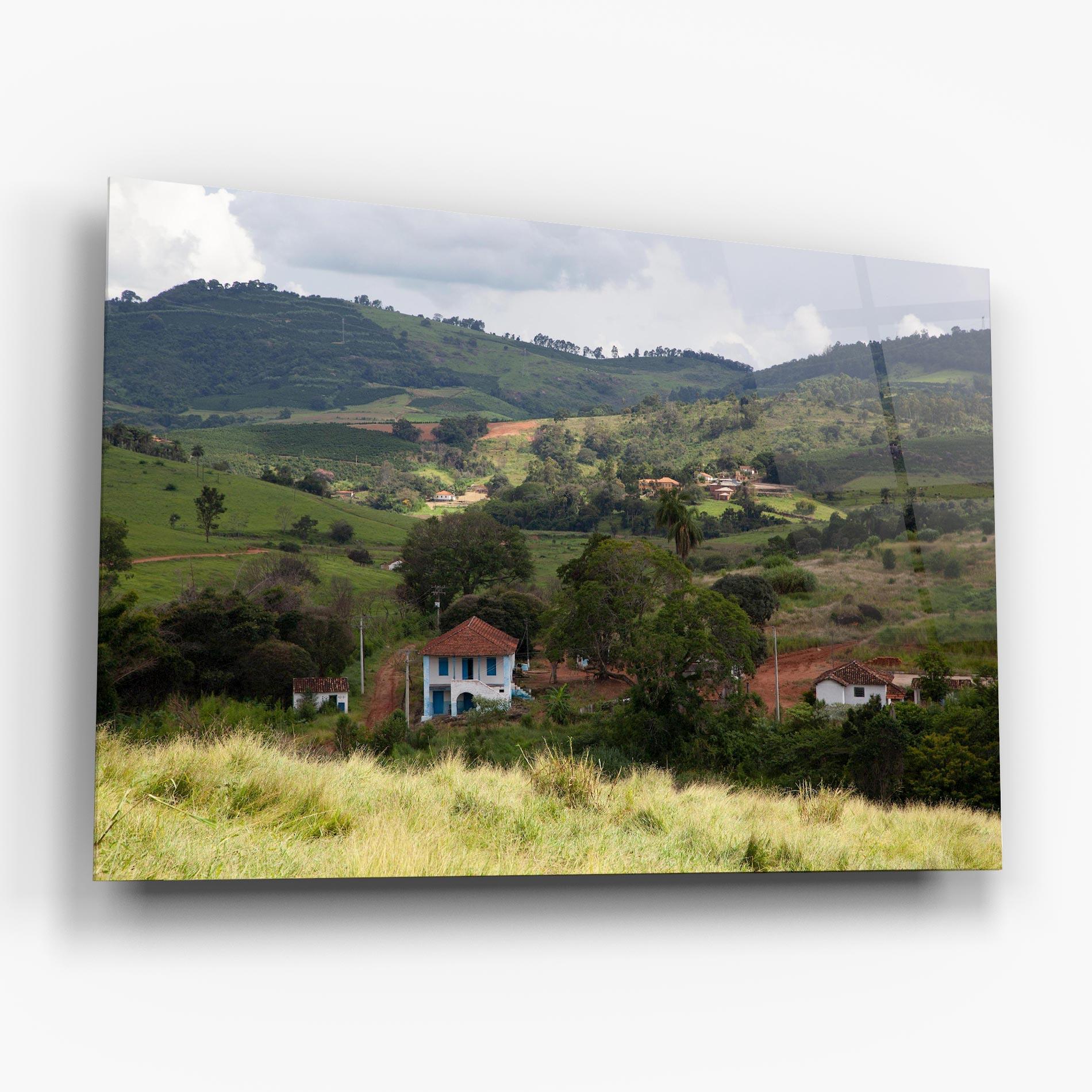 Tablou Sticla Green Countryside mockup 6