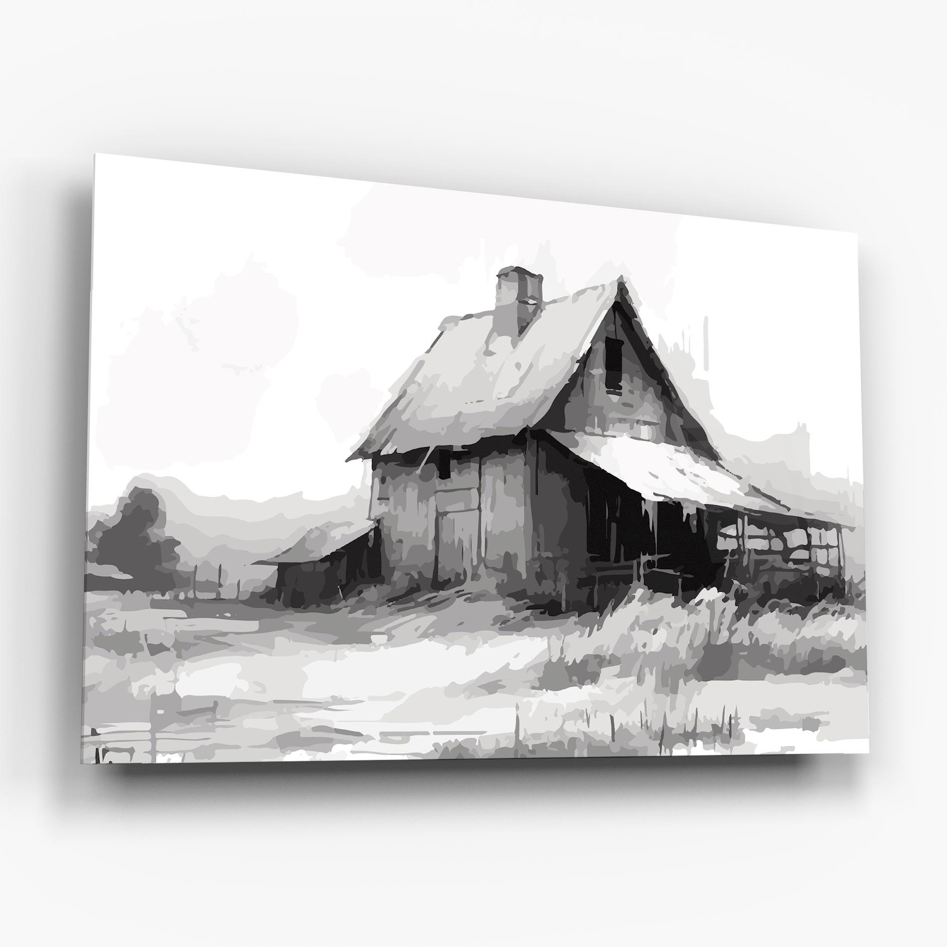 Tablou Sticla Grey Ink House mockup 6