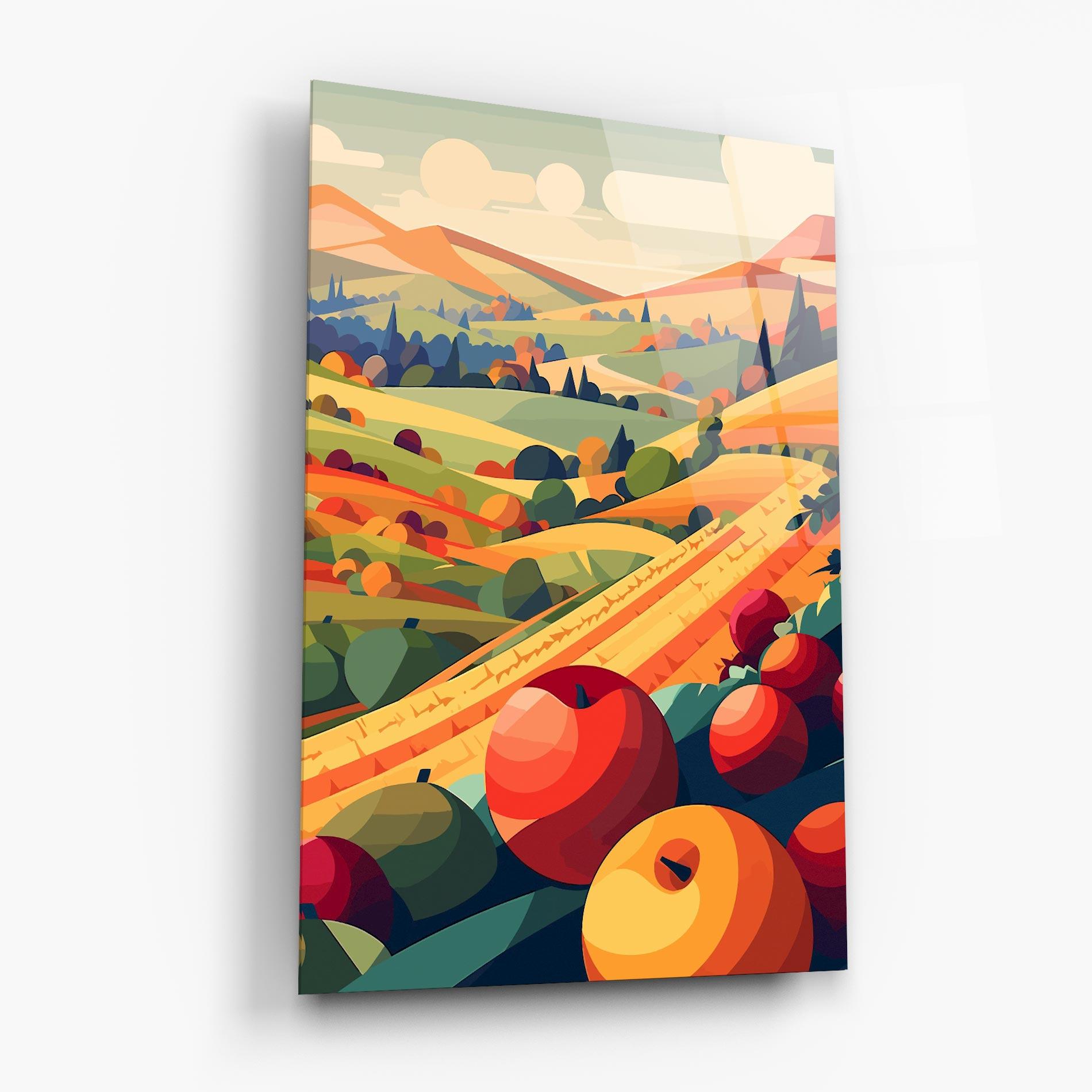 Tablou Sticla Autumn Rural Fruits mockup 6