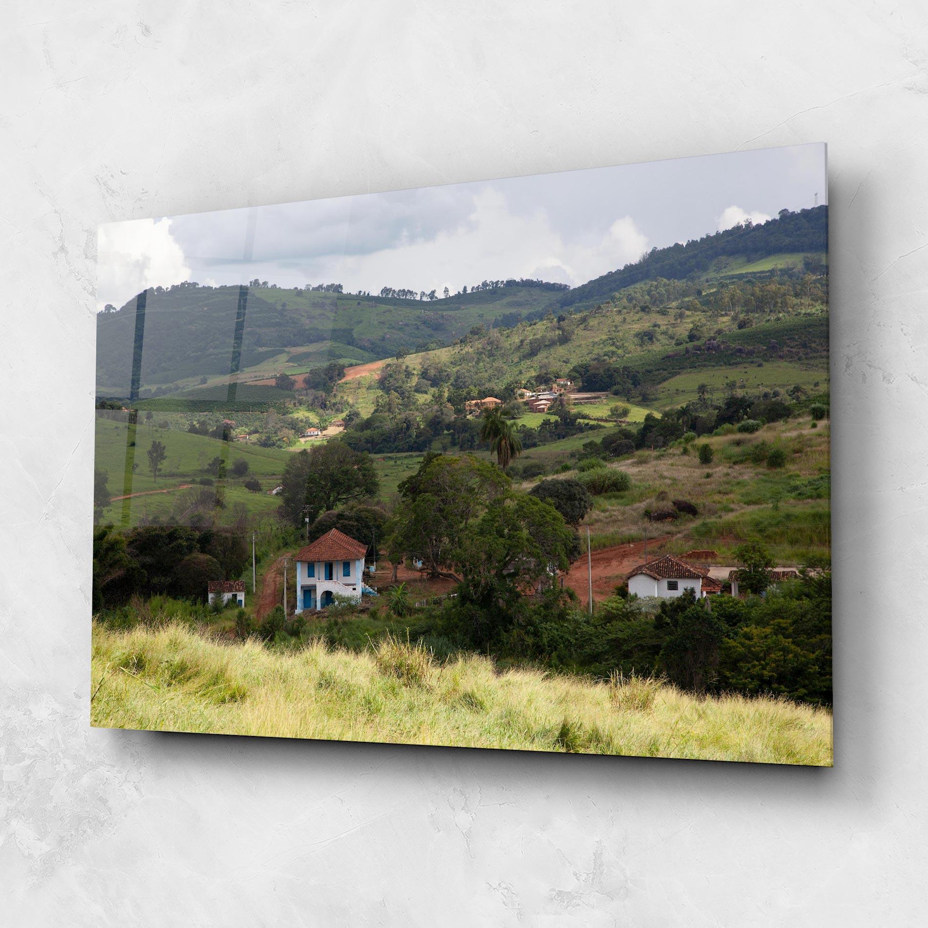 Tablou Sticla Green Countryside mockup 1