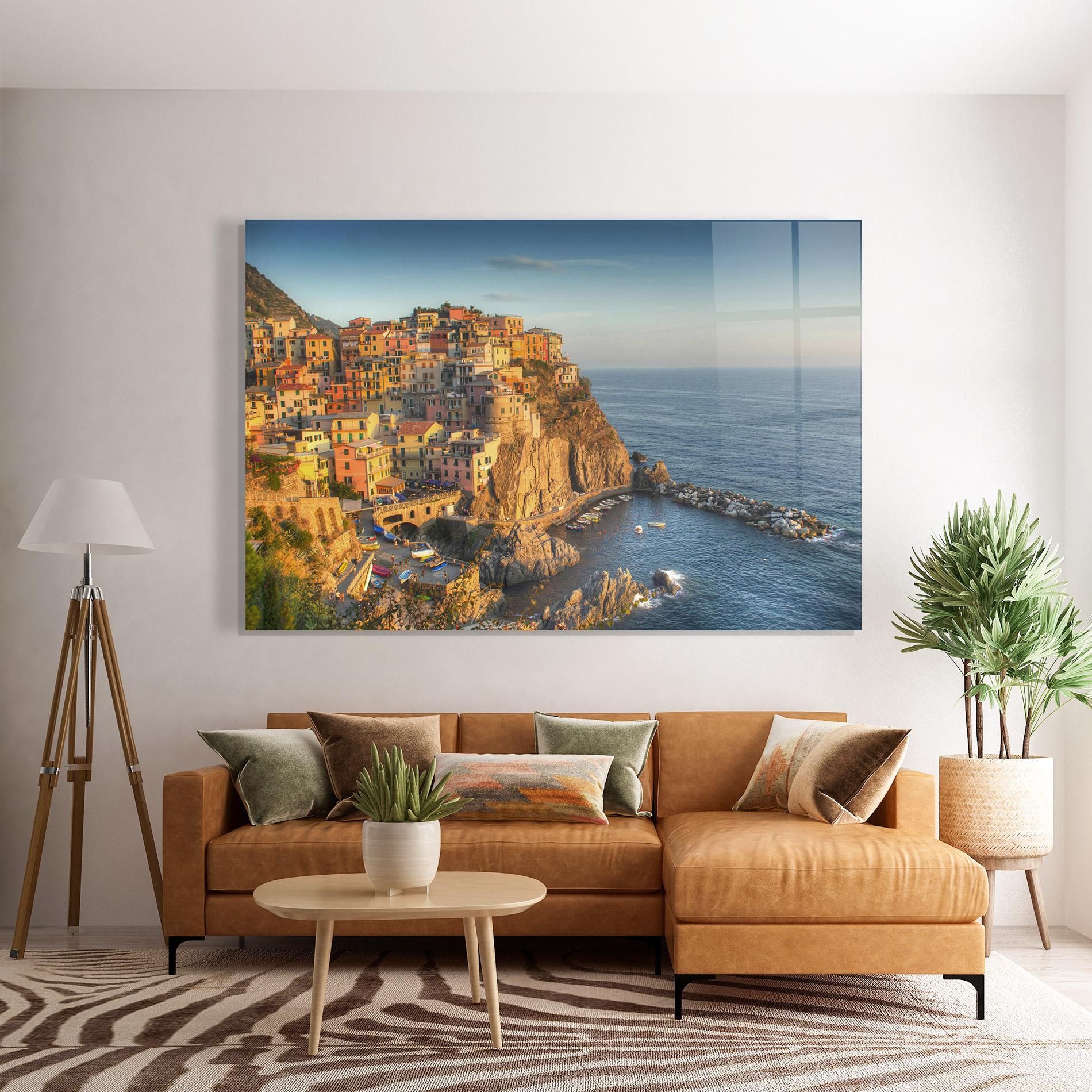 Tablou Sticla Cinque Terrre mockup 7