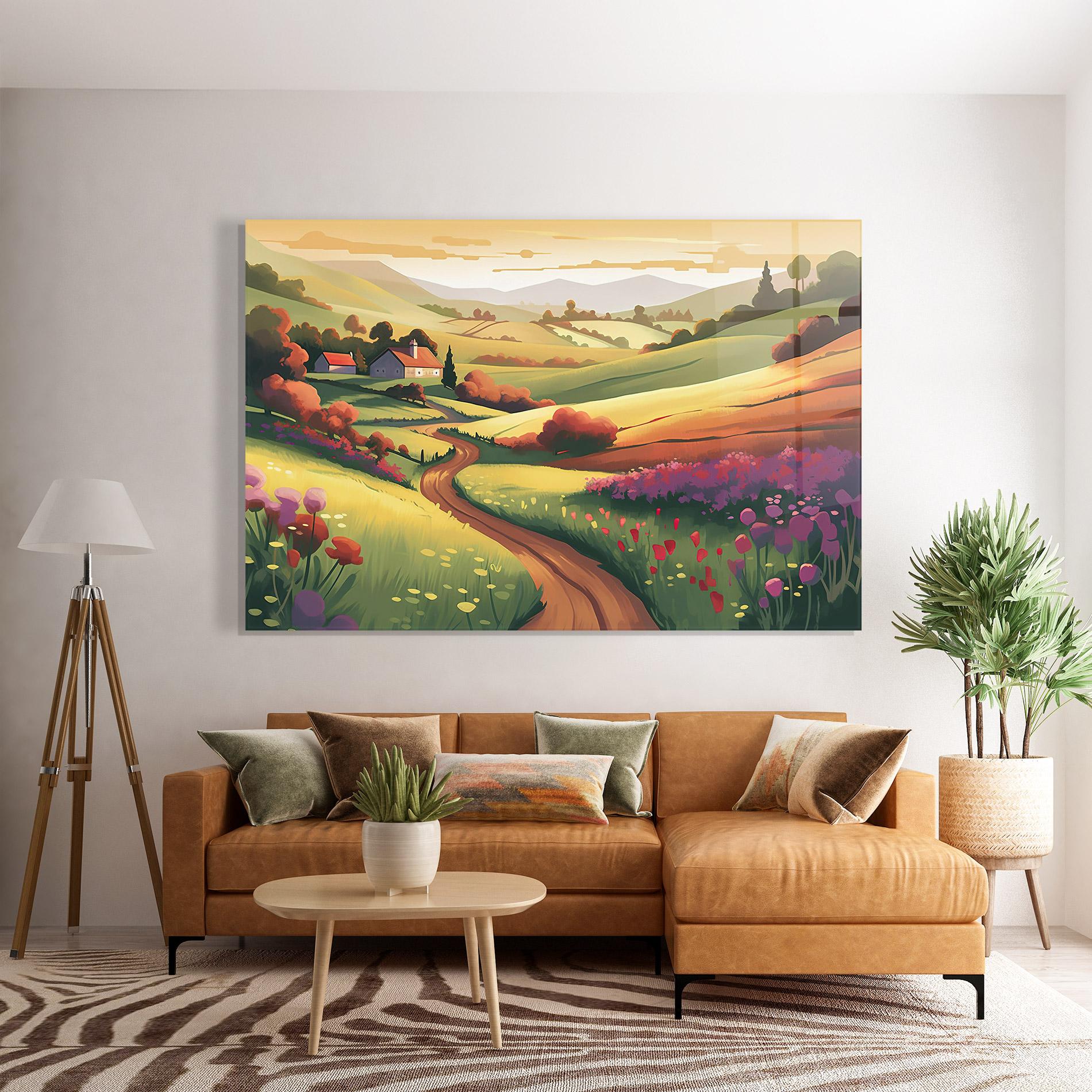 Tablou Sticla Countryside Charm mockup 7