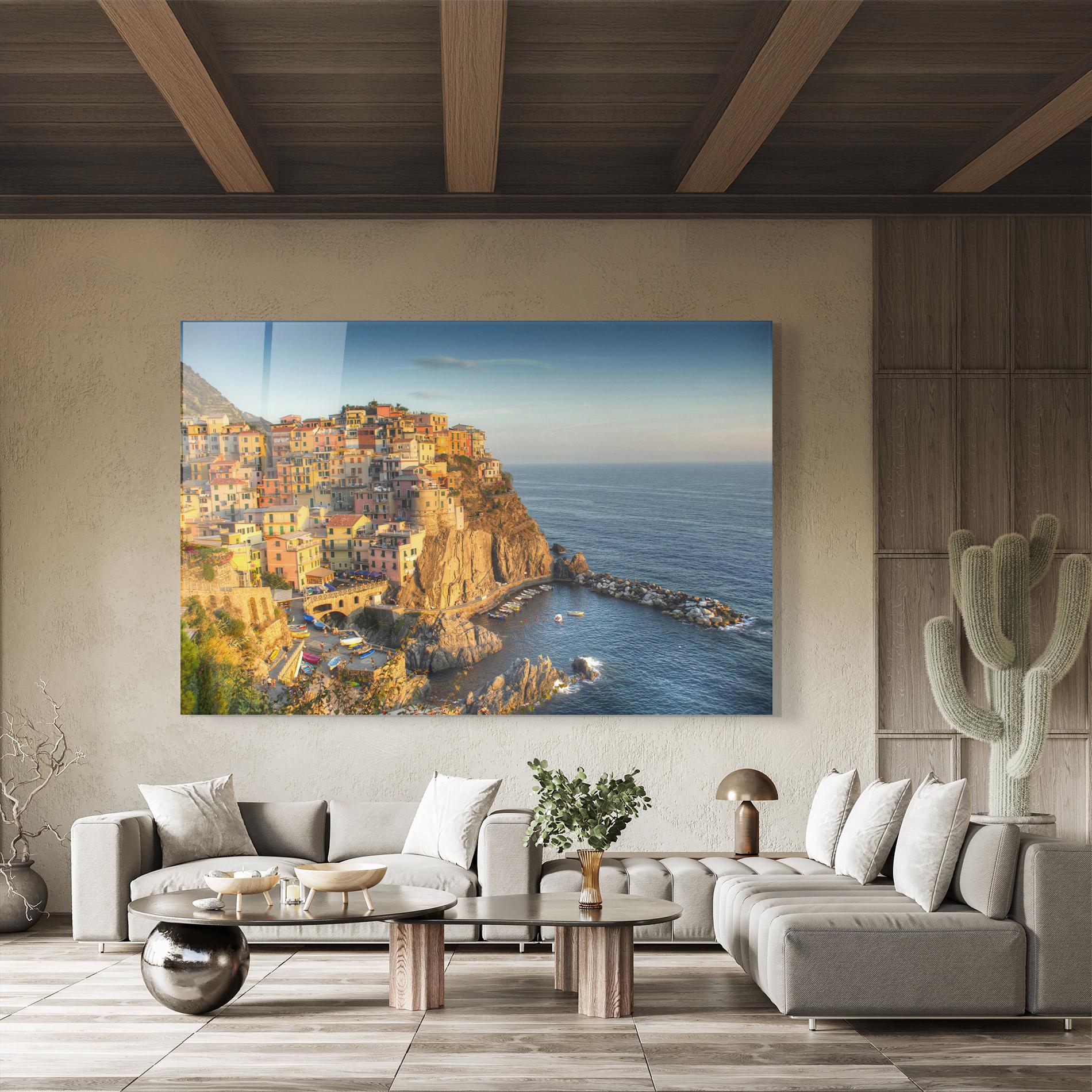 Tablou Sticla Cinque Terrre mockup 8