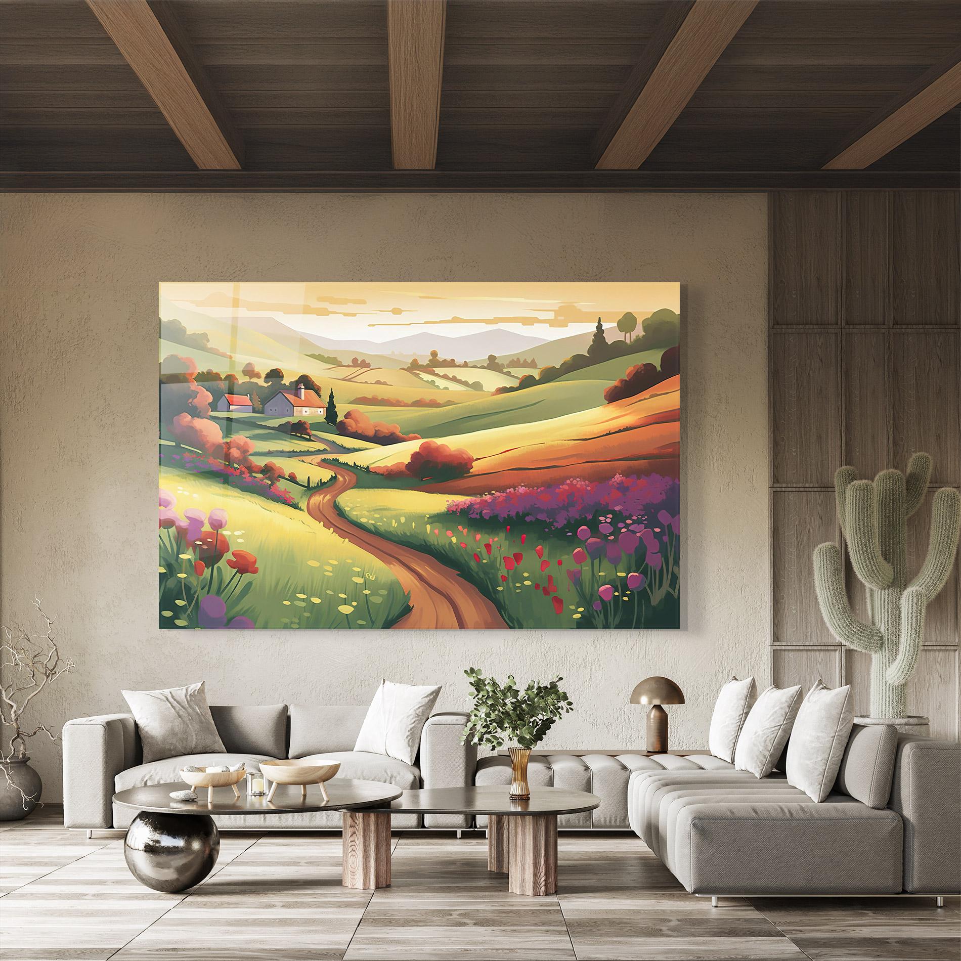 Tablou Sticla Countryside Charm mockup 8