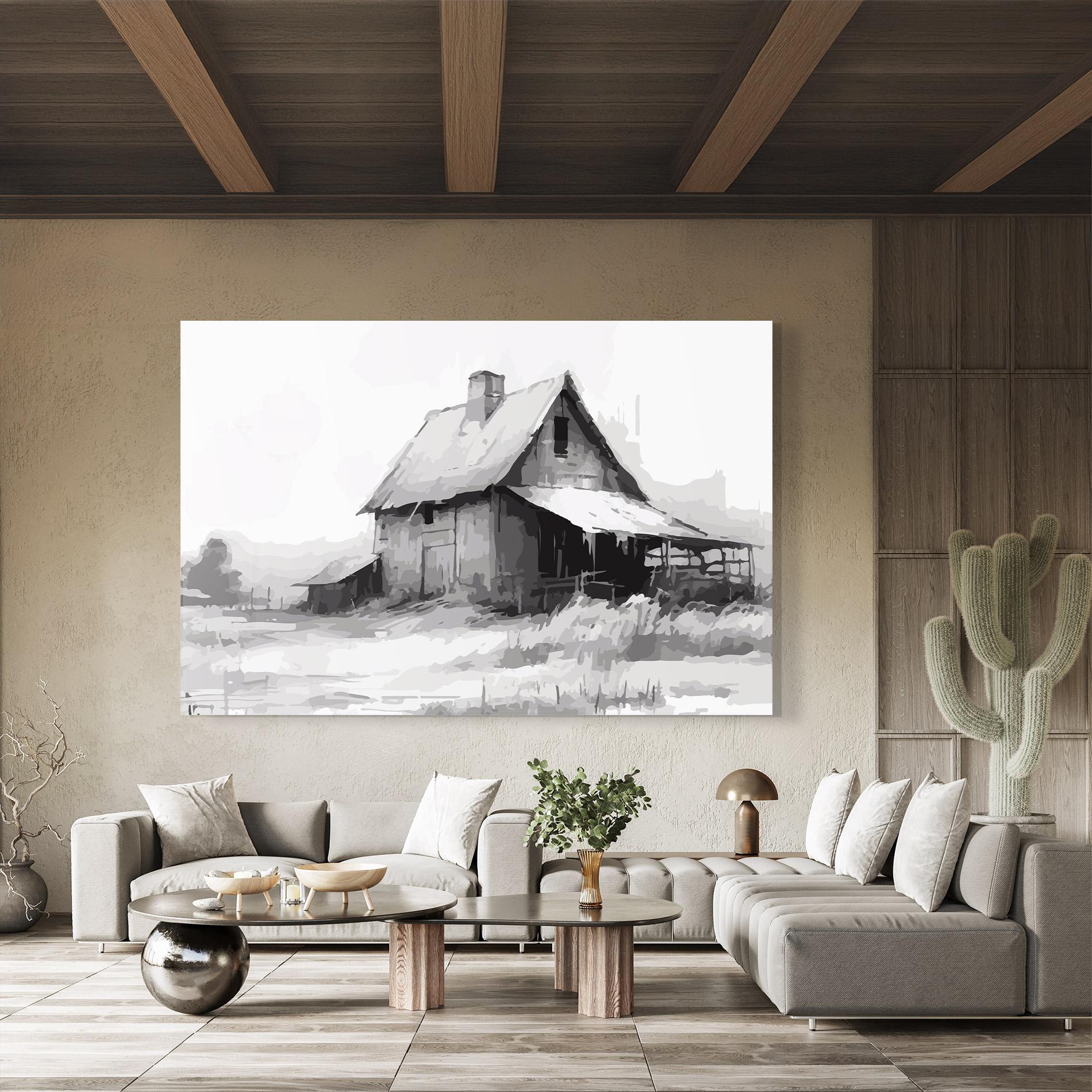 Tablou Sticla Grey Ink House mockup 8