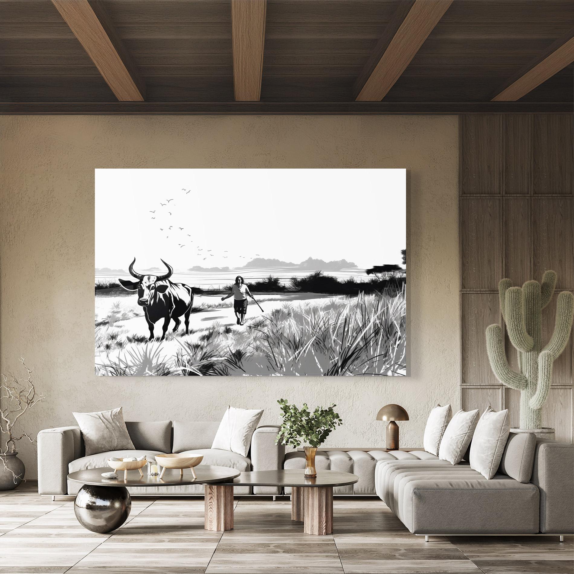 Tablou Sticla Monochrome View mockup 8