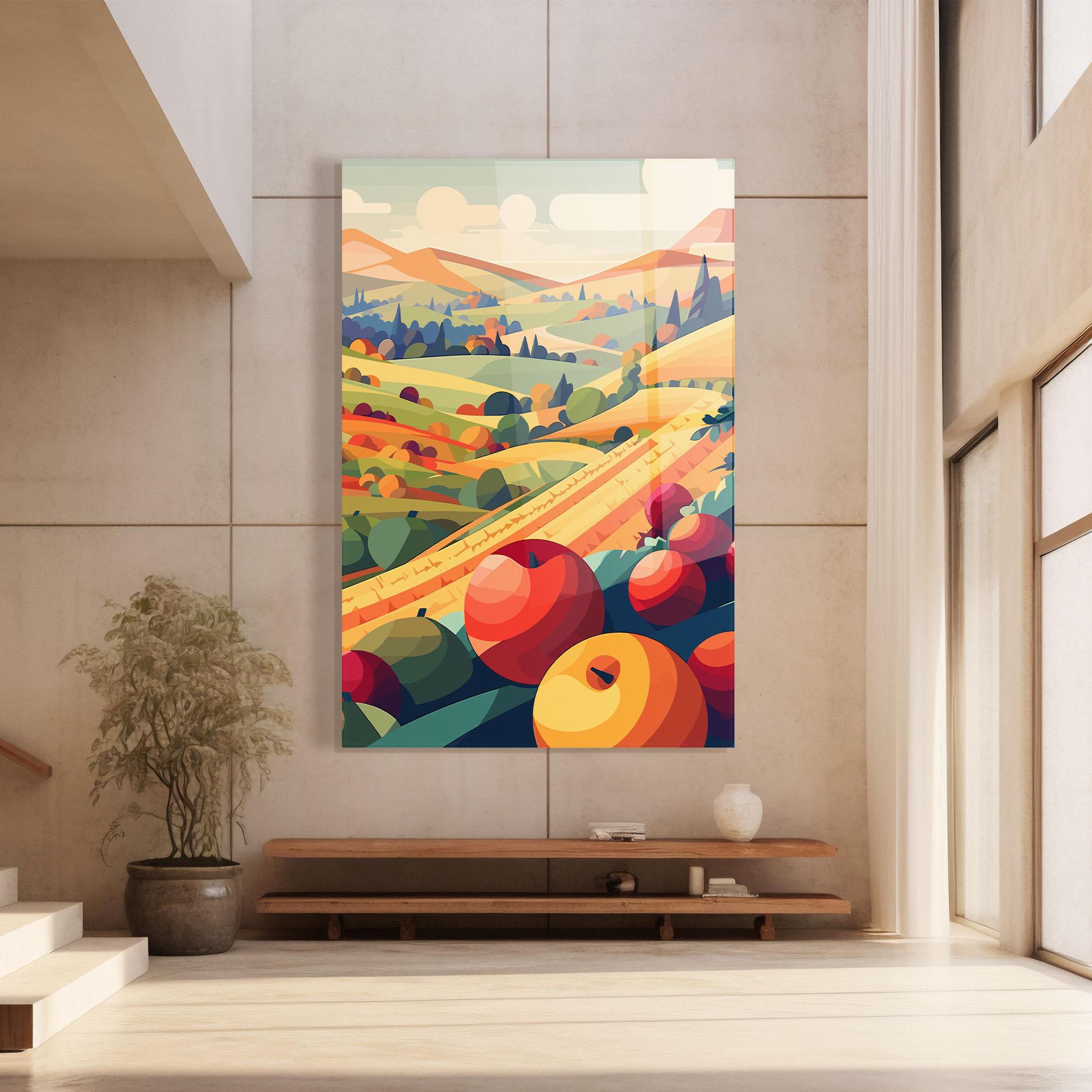 Tablou Sticla Autumn Rural Fruits mockup 8