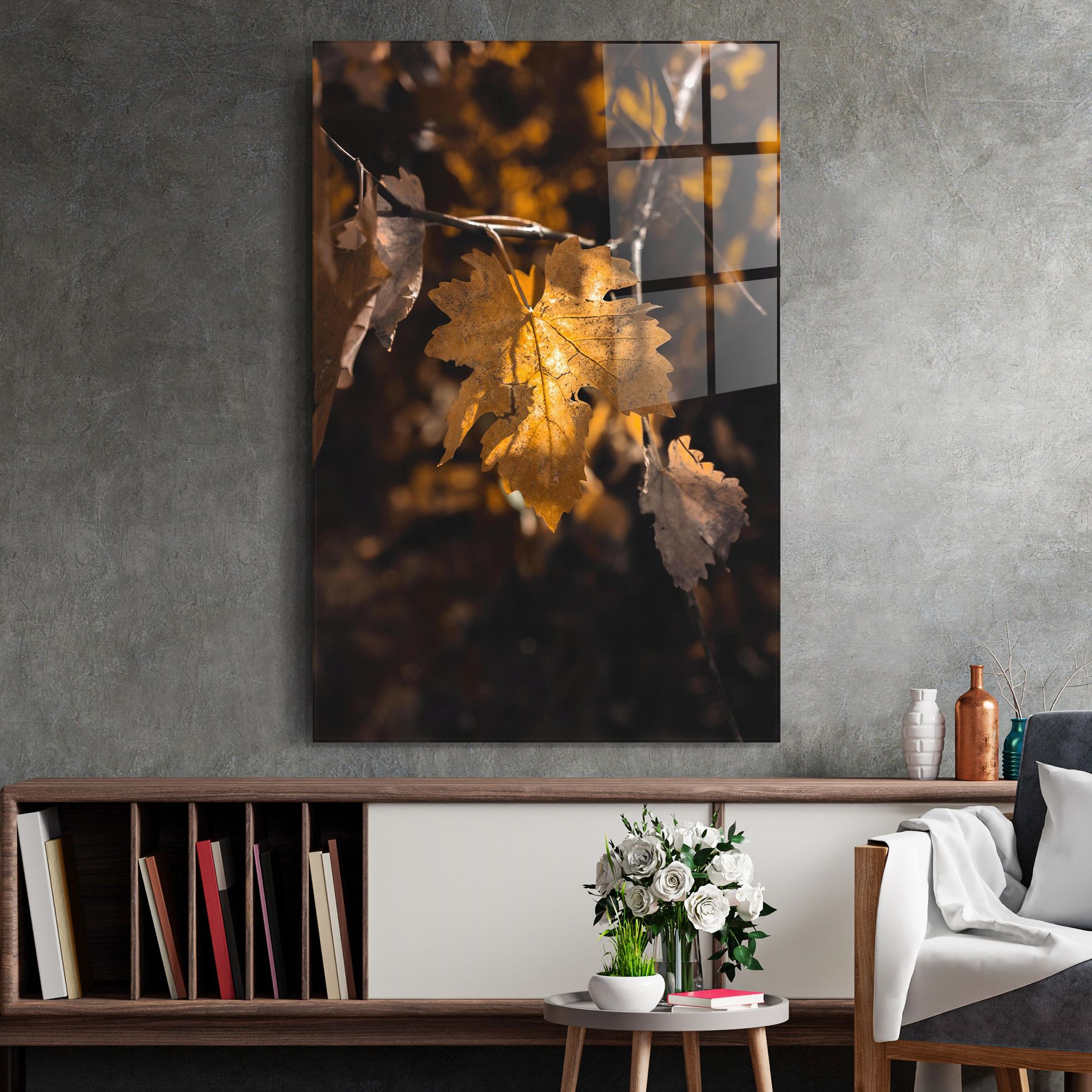 Autumn Brown Leaf mockup 2