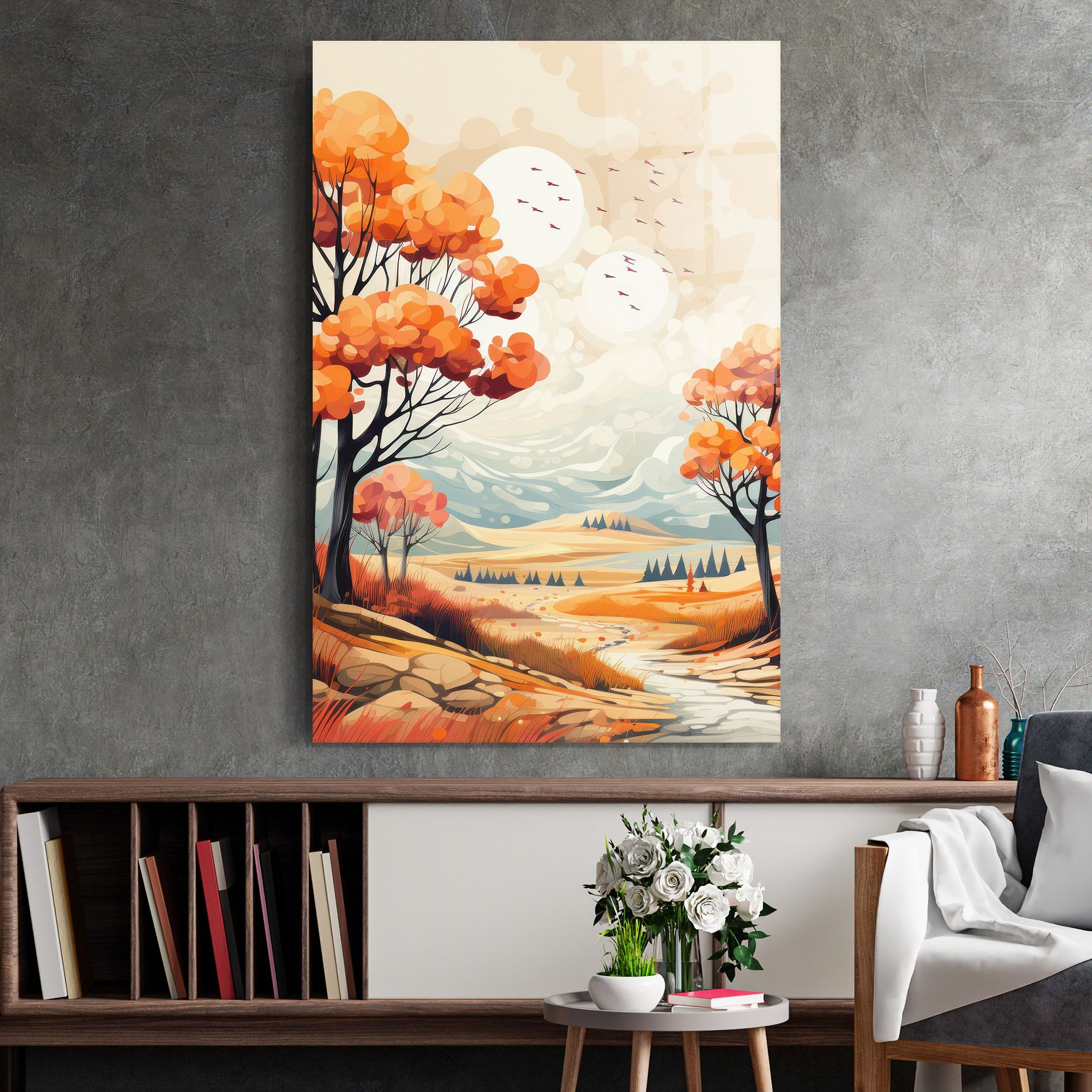Autumn Tree Painting mockup 2