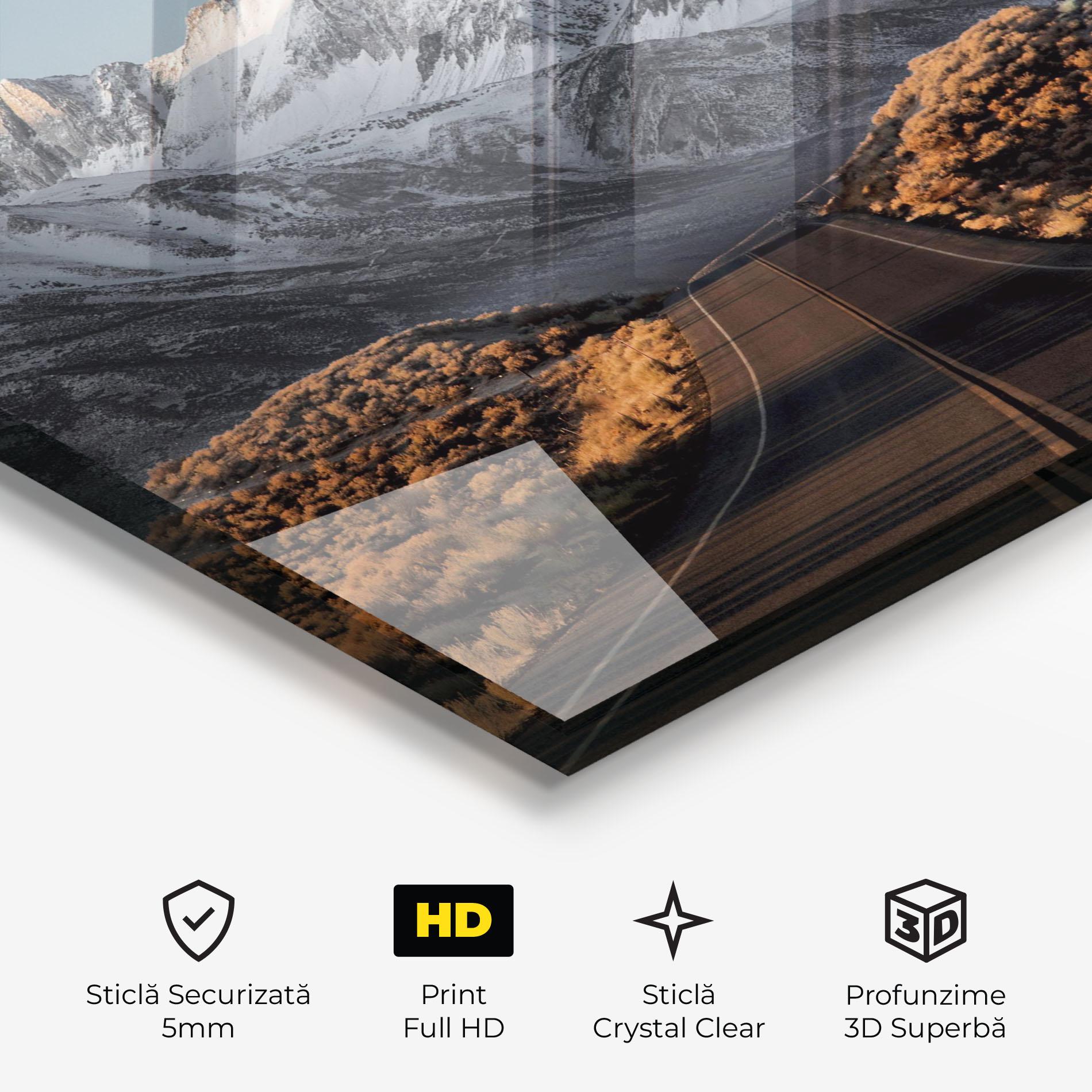Tablou Sticla Autumn Mountain View mockup 3