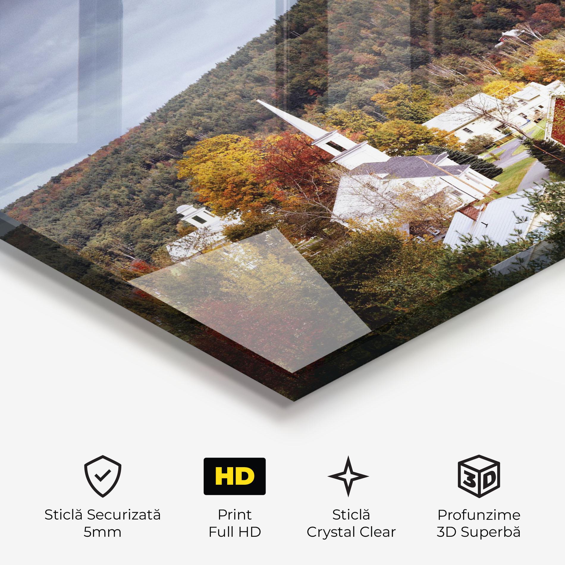 Tablou Sticla Autumn Trees mockup 3