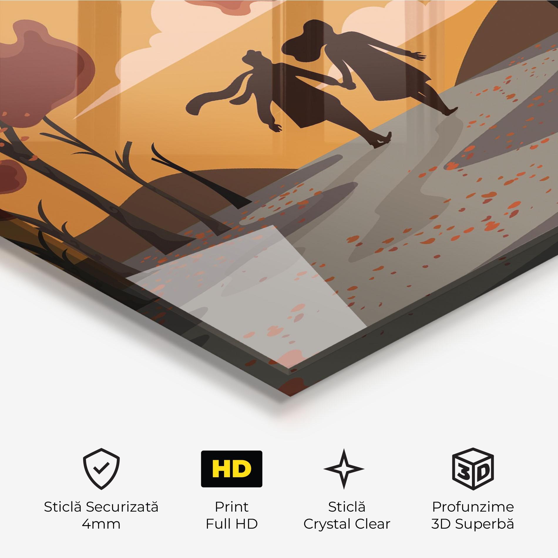 Tablou Sticla Autumn Couple mockup 3