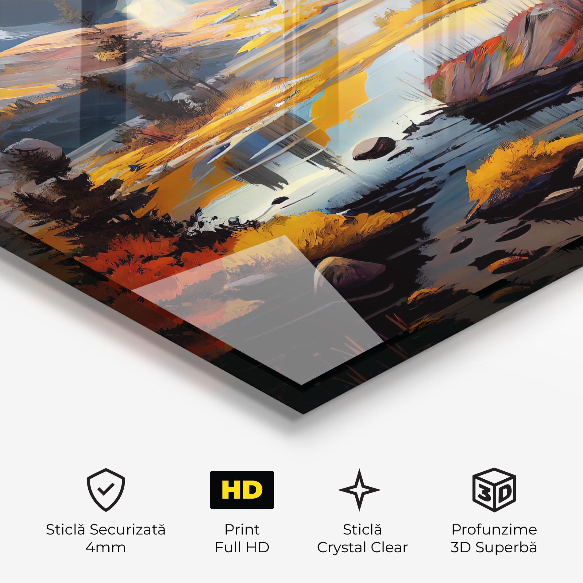 Tablou Sticla Autumn Landscape mockup 3