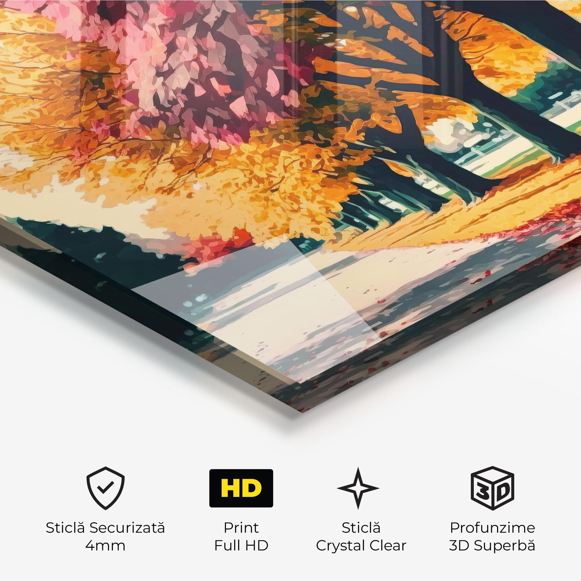 Tablou Sticla Autumn Park mockup 3