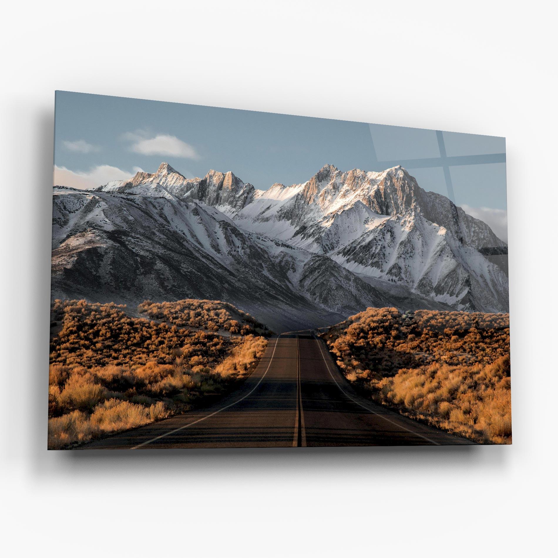 Tablou Sticla Autumn Mountain View mockup 6