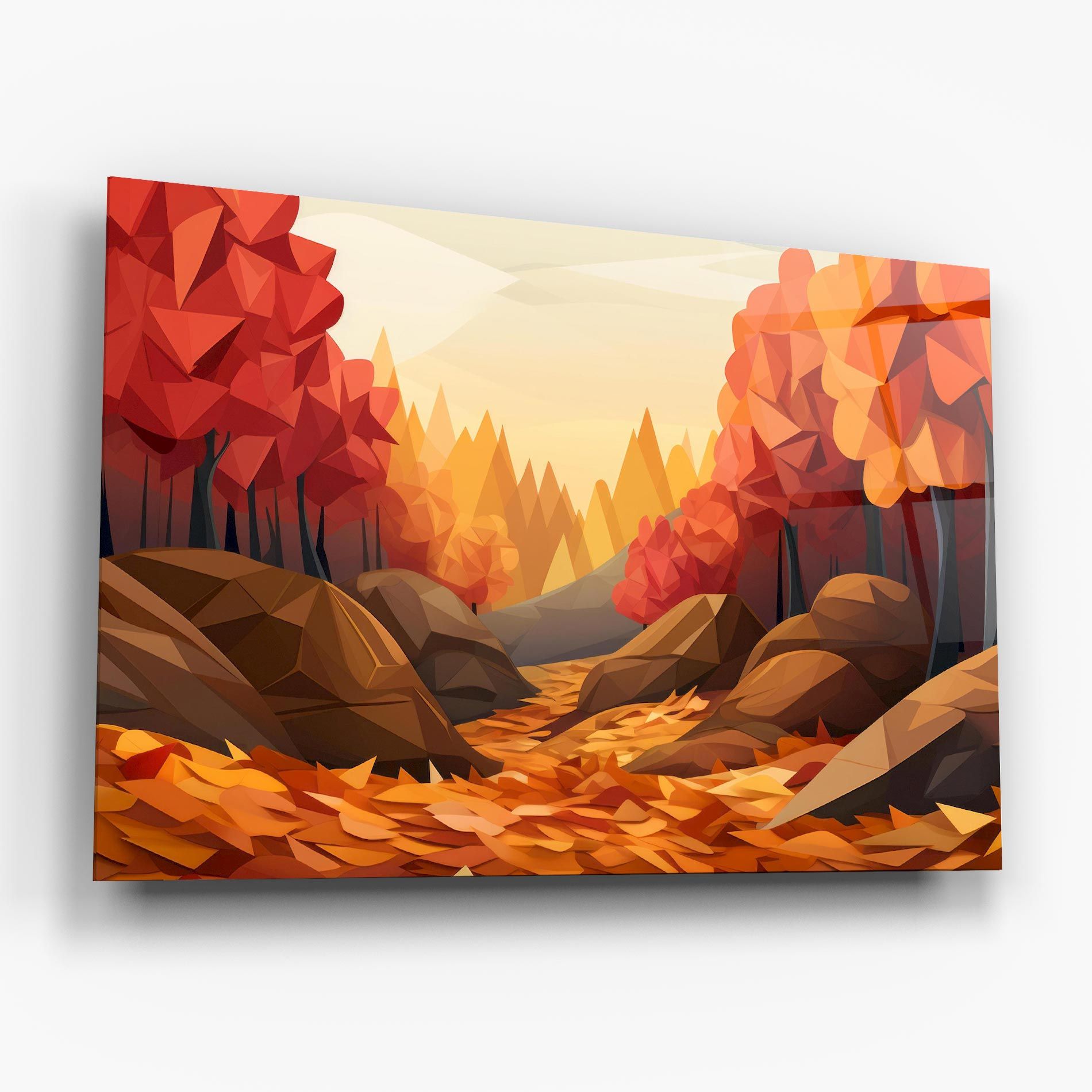 Autumn Orange Forest mockup 6