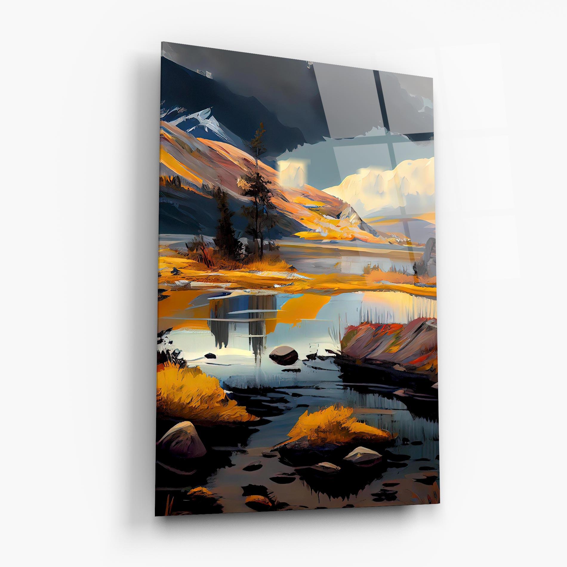 Tablou Sticla Autumn Landscape mockup 6