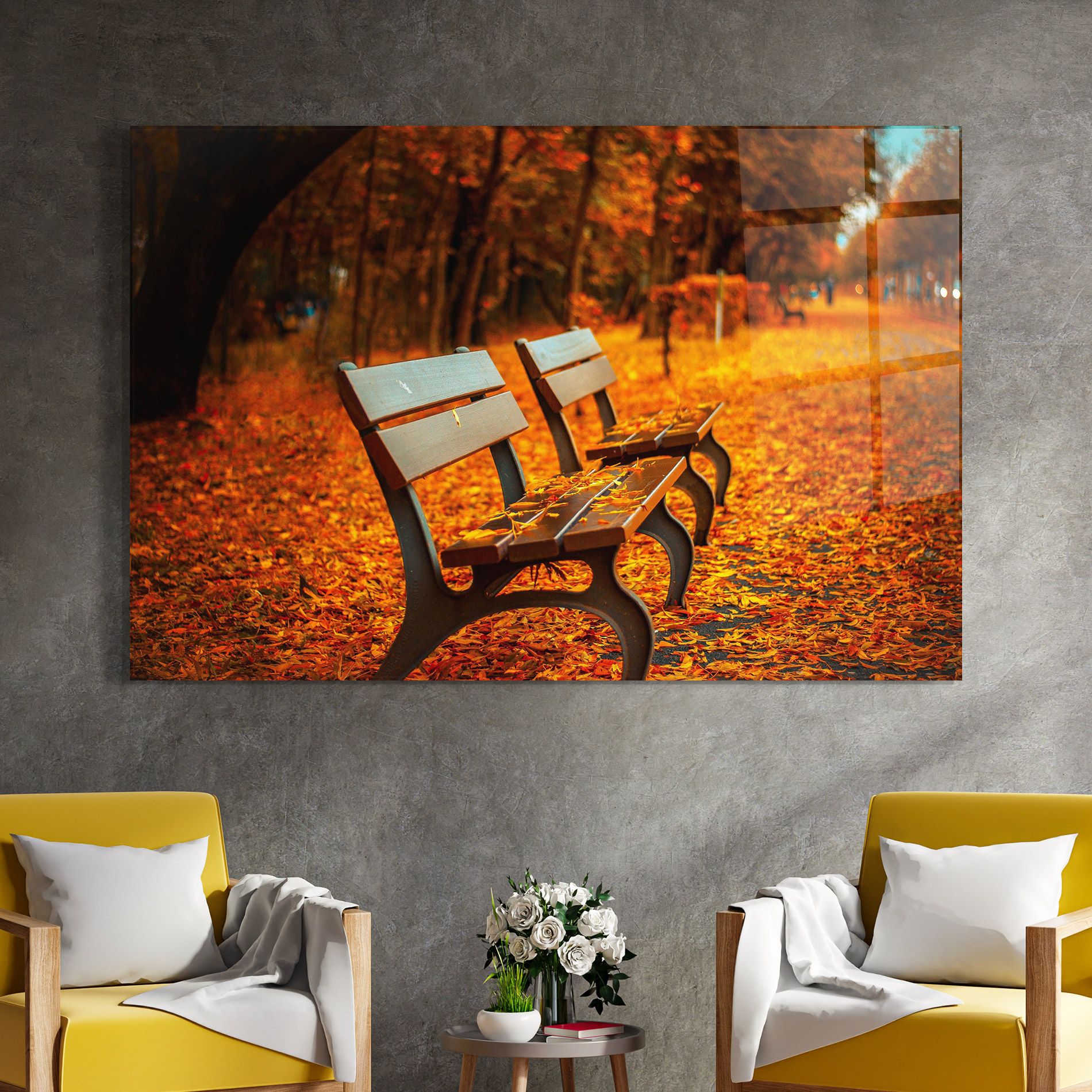 Autumn Bench View mockup 4