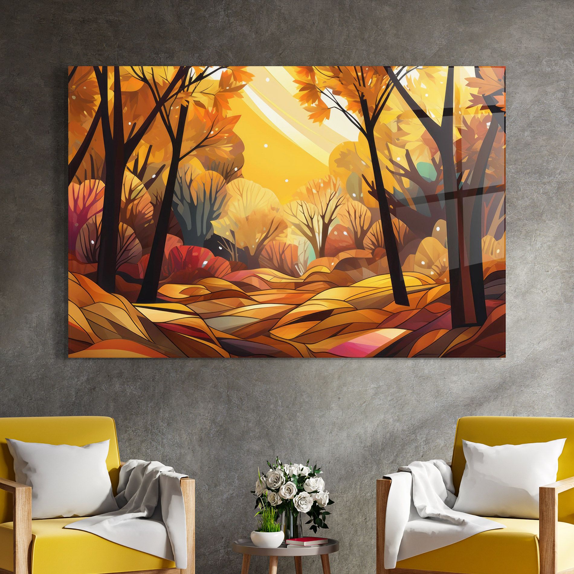 Autumn Forest Art mockup 4