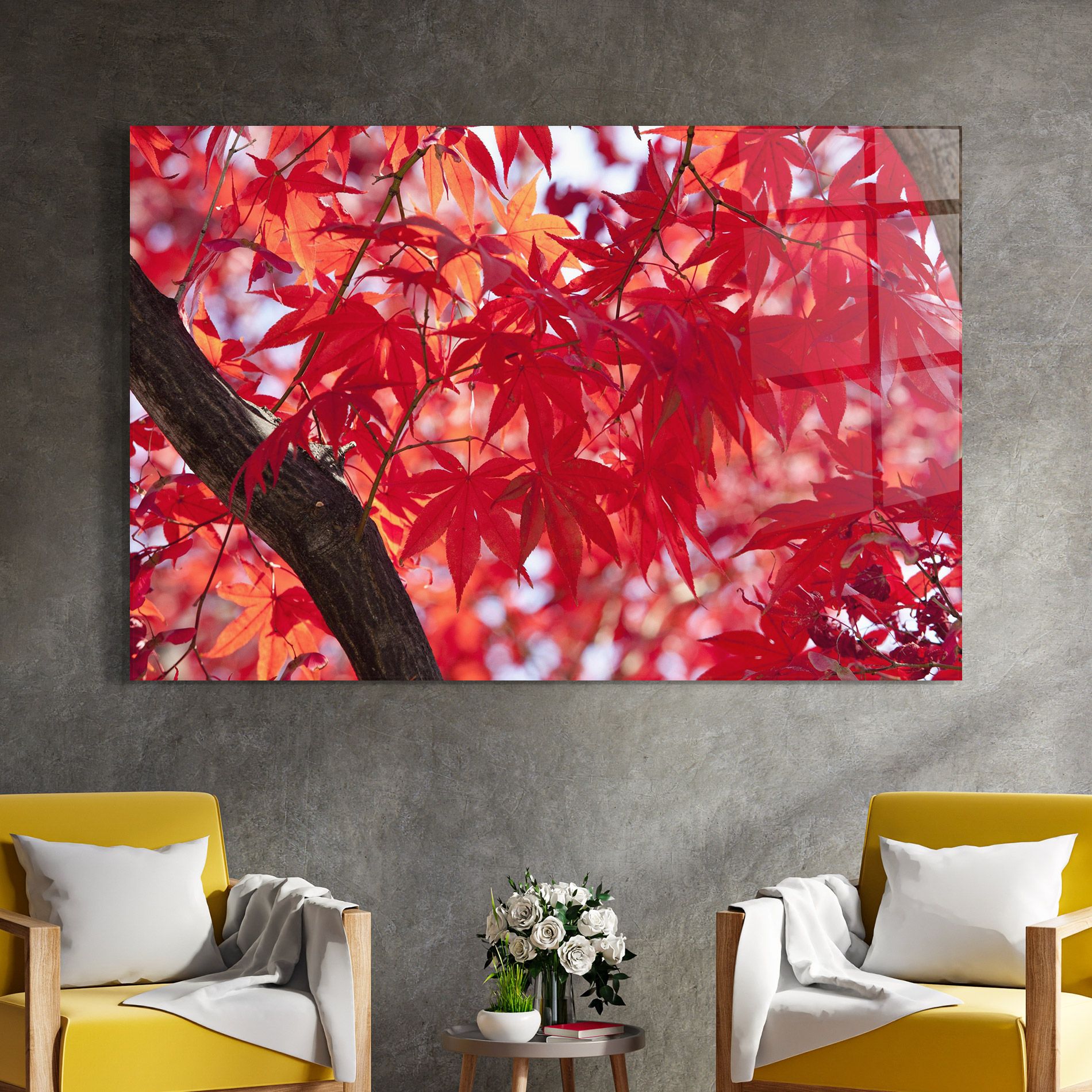 Pretty Red Leaves mockup 4