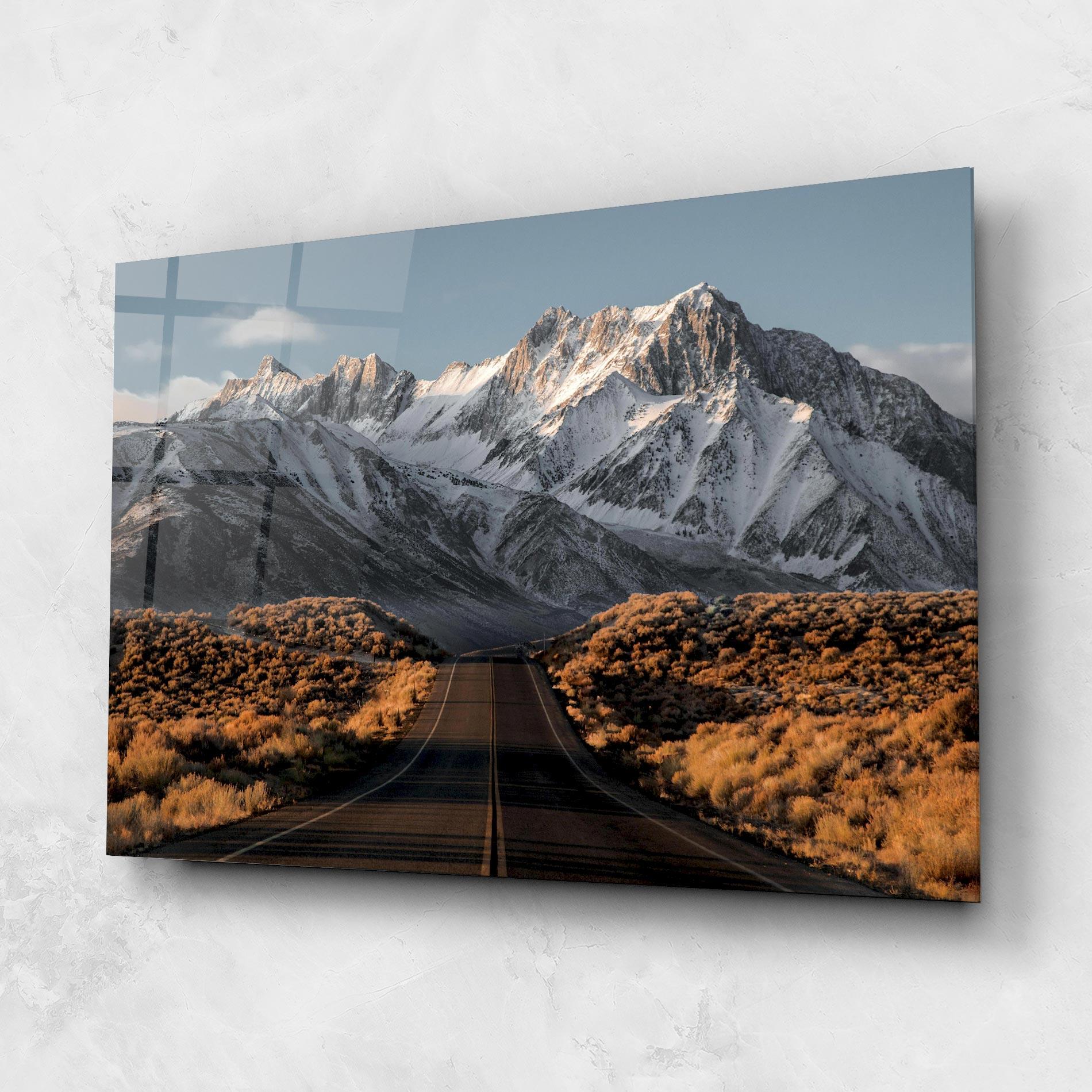 Tablou Sticla Autumn Mountain View mockup 1