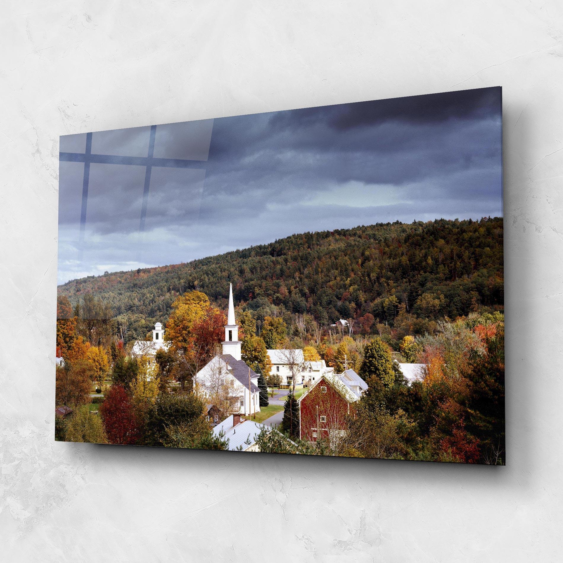 Tablou Sticla Autumn Trees mockup 1