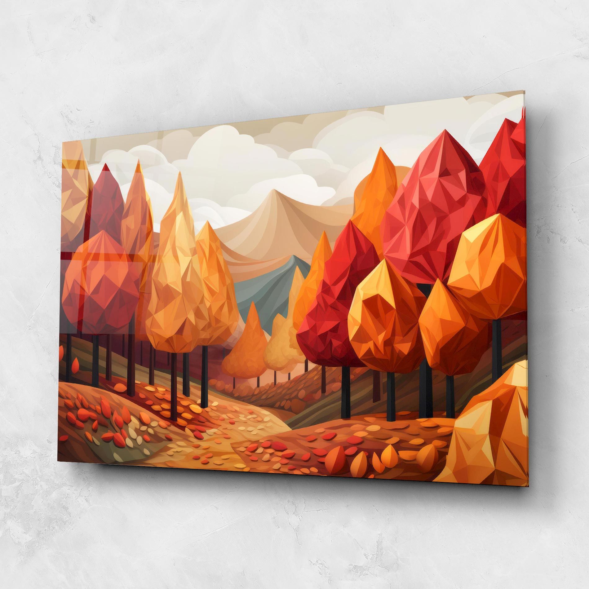 Colorful Trees Art mockup 1