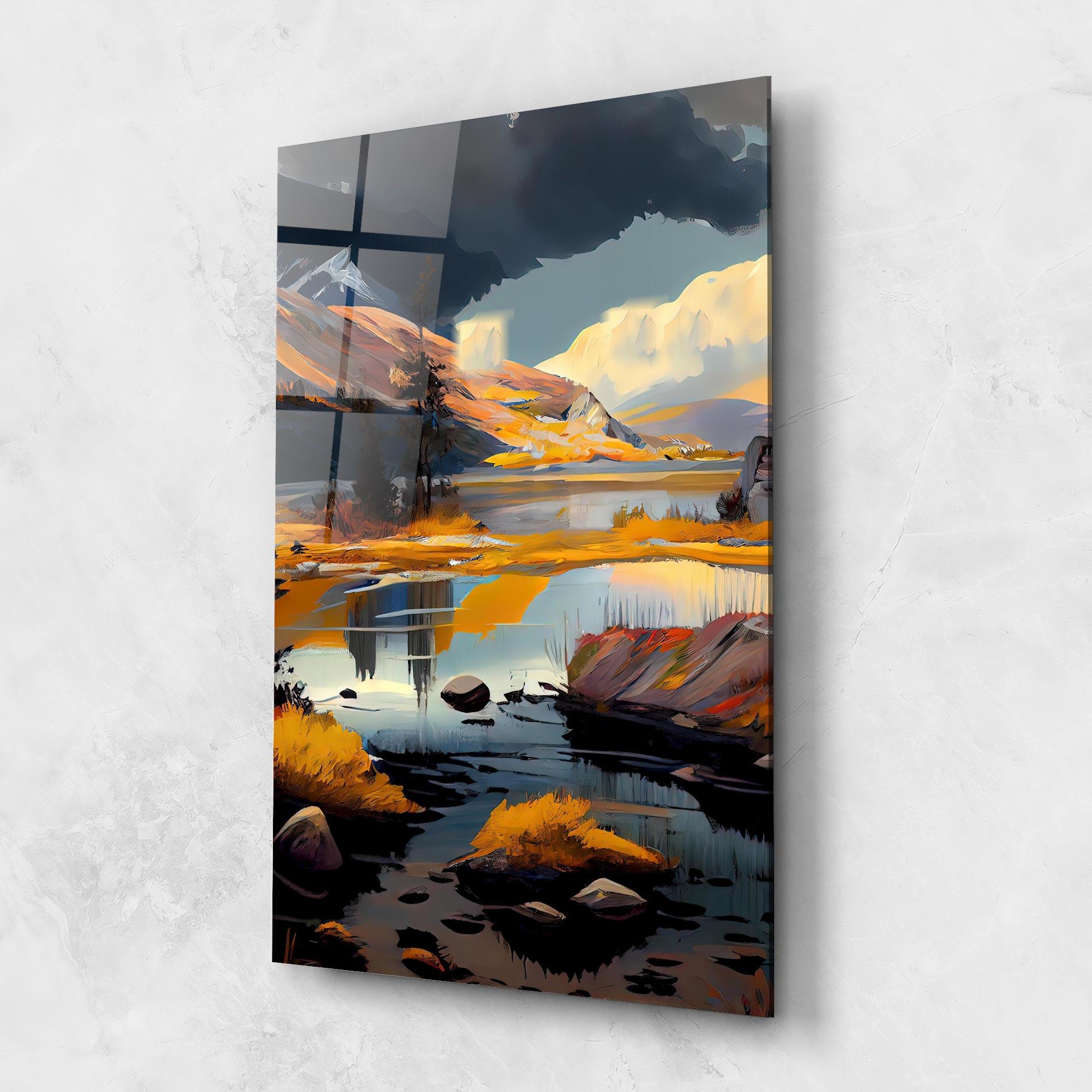 Tablou Sticla Autumn Landscape mockup 1