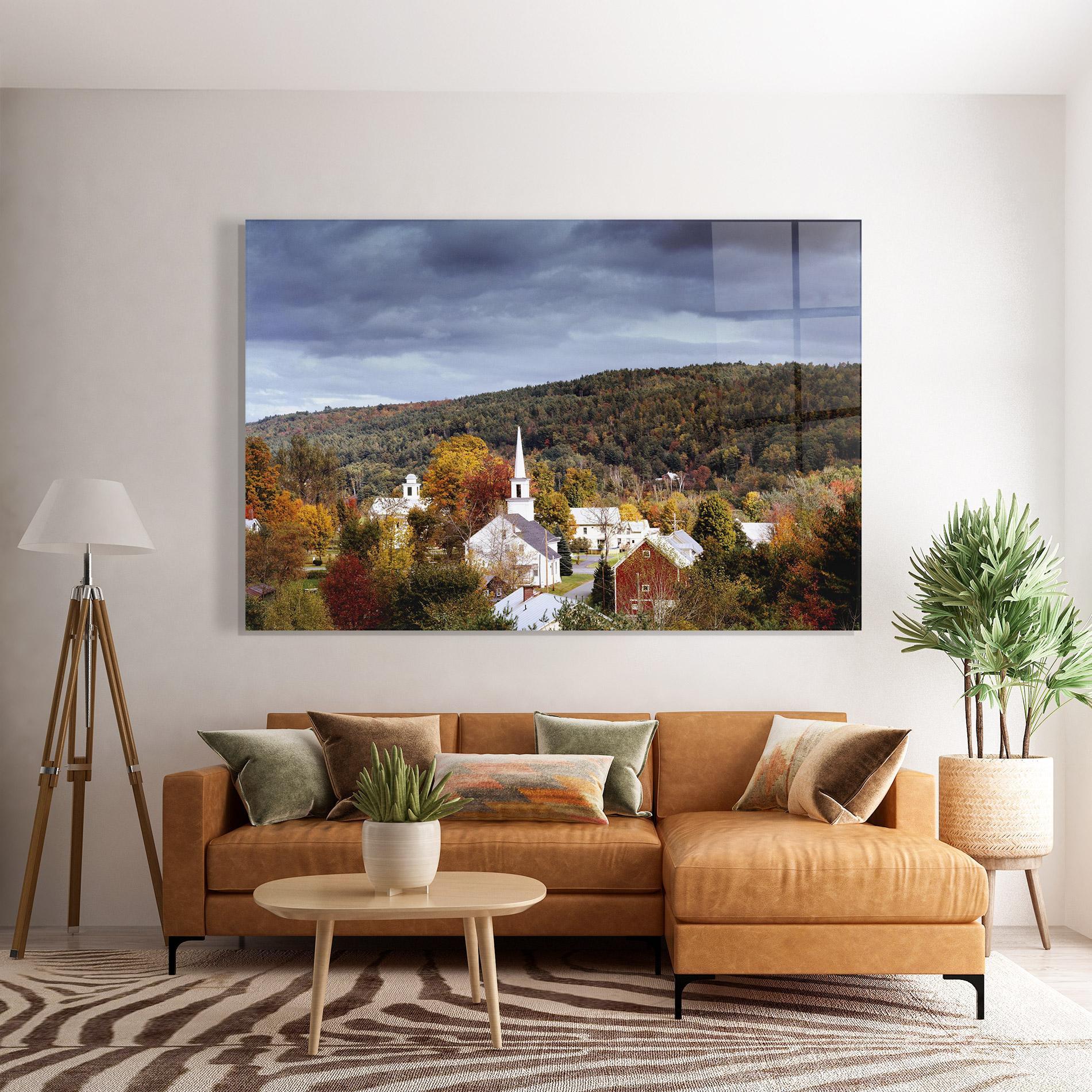 Tablou Sticla Autumn Trees mockup 7