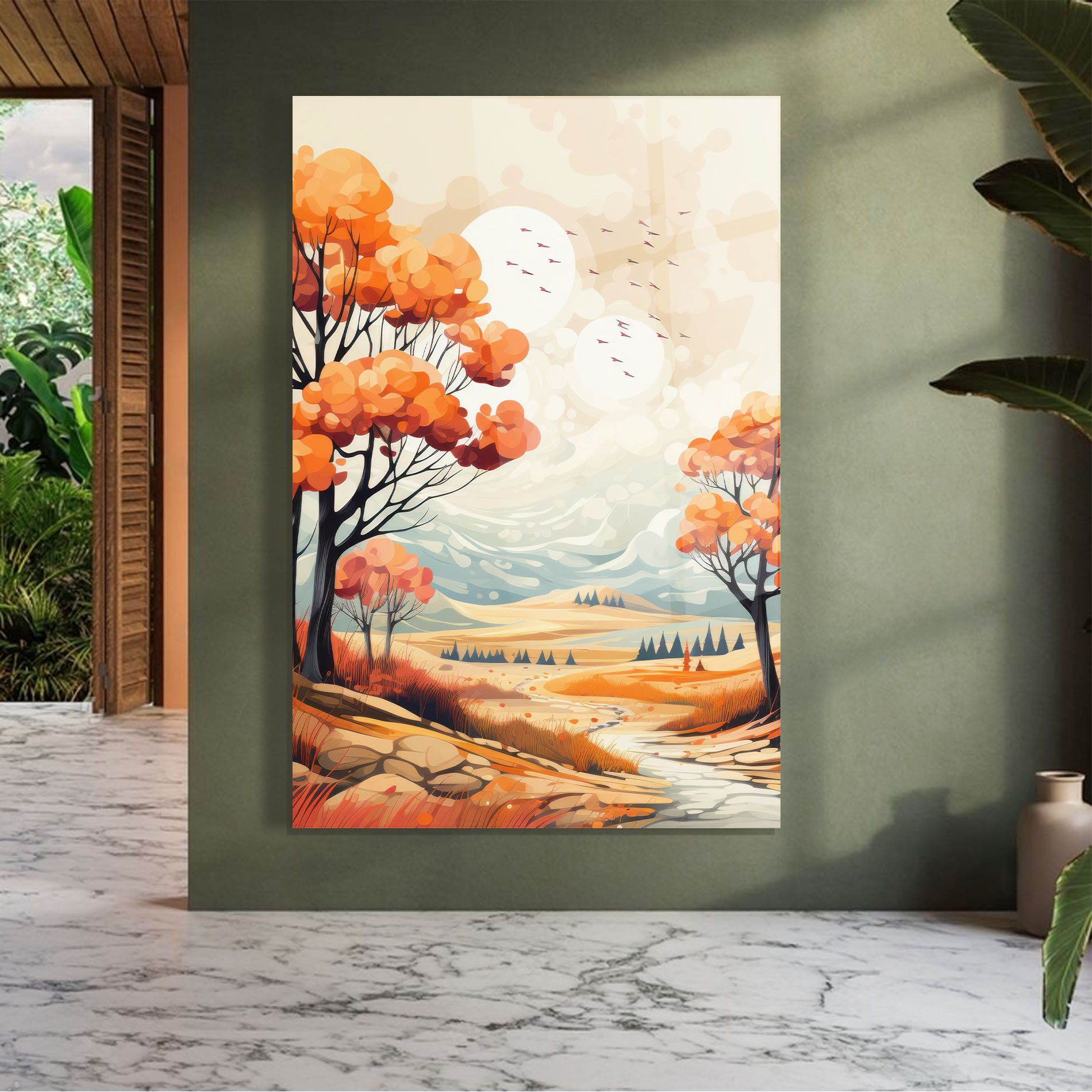 Autumn Tree Painting mockup 7