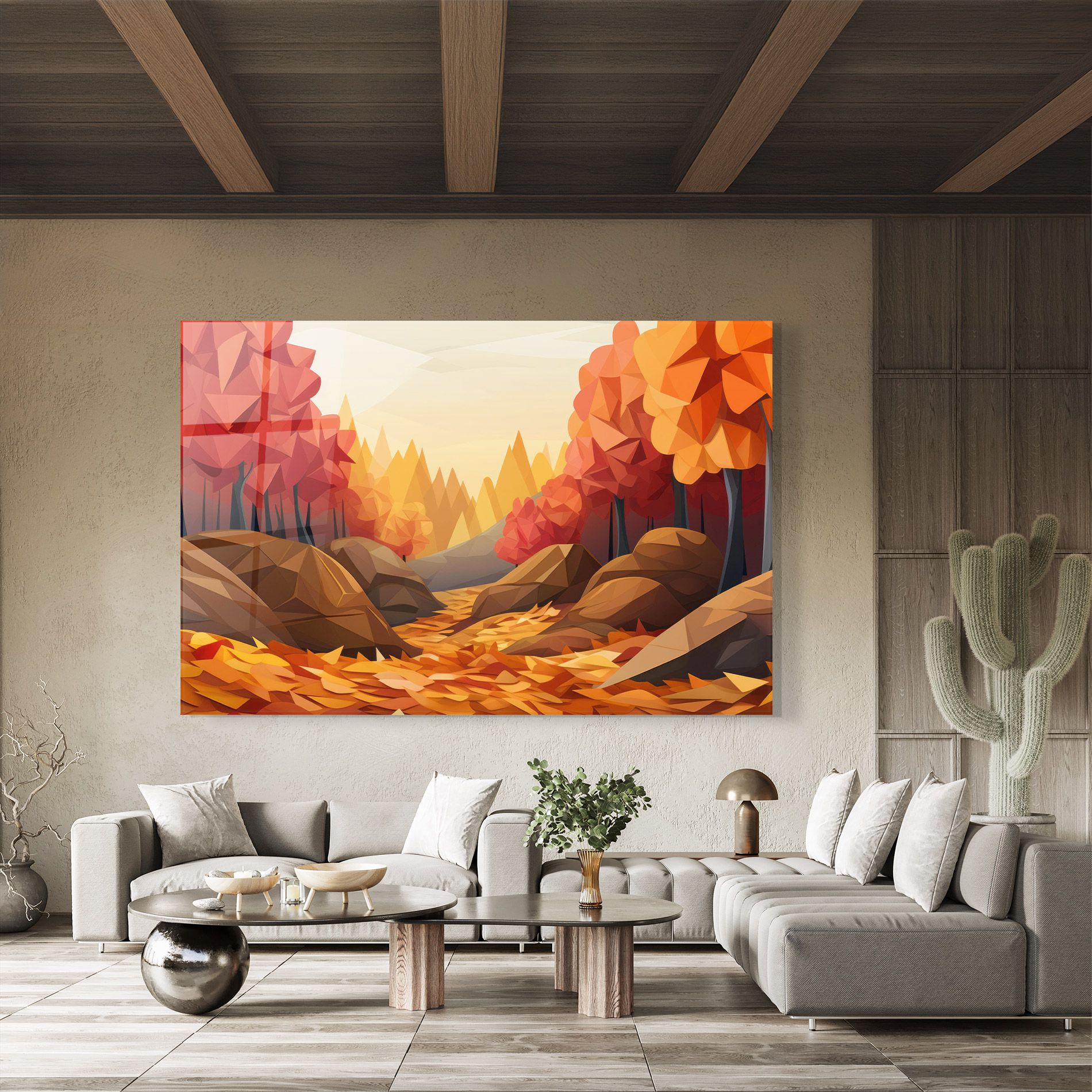 Autumn Orange Forest mockup 8