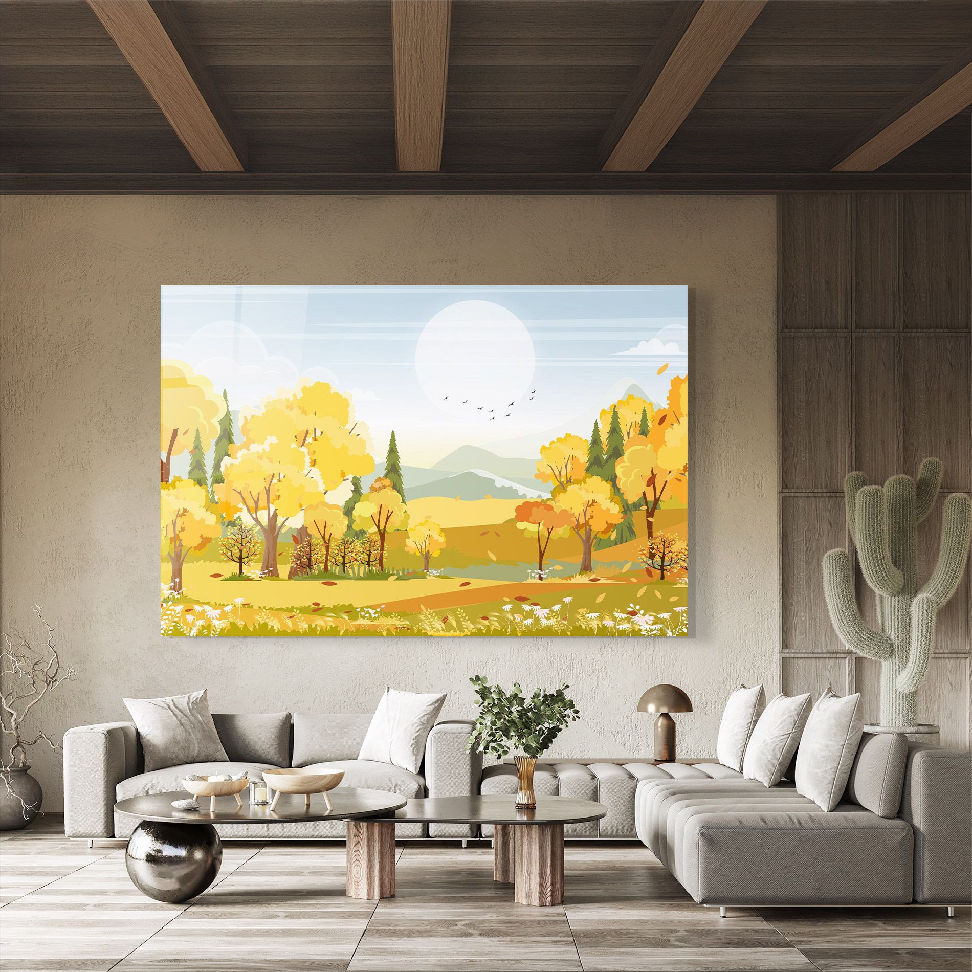 Autumn Yellow View mockup 8