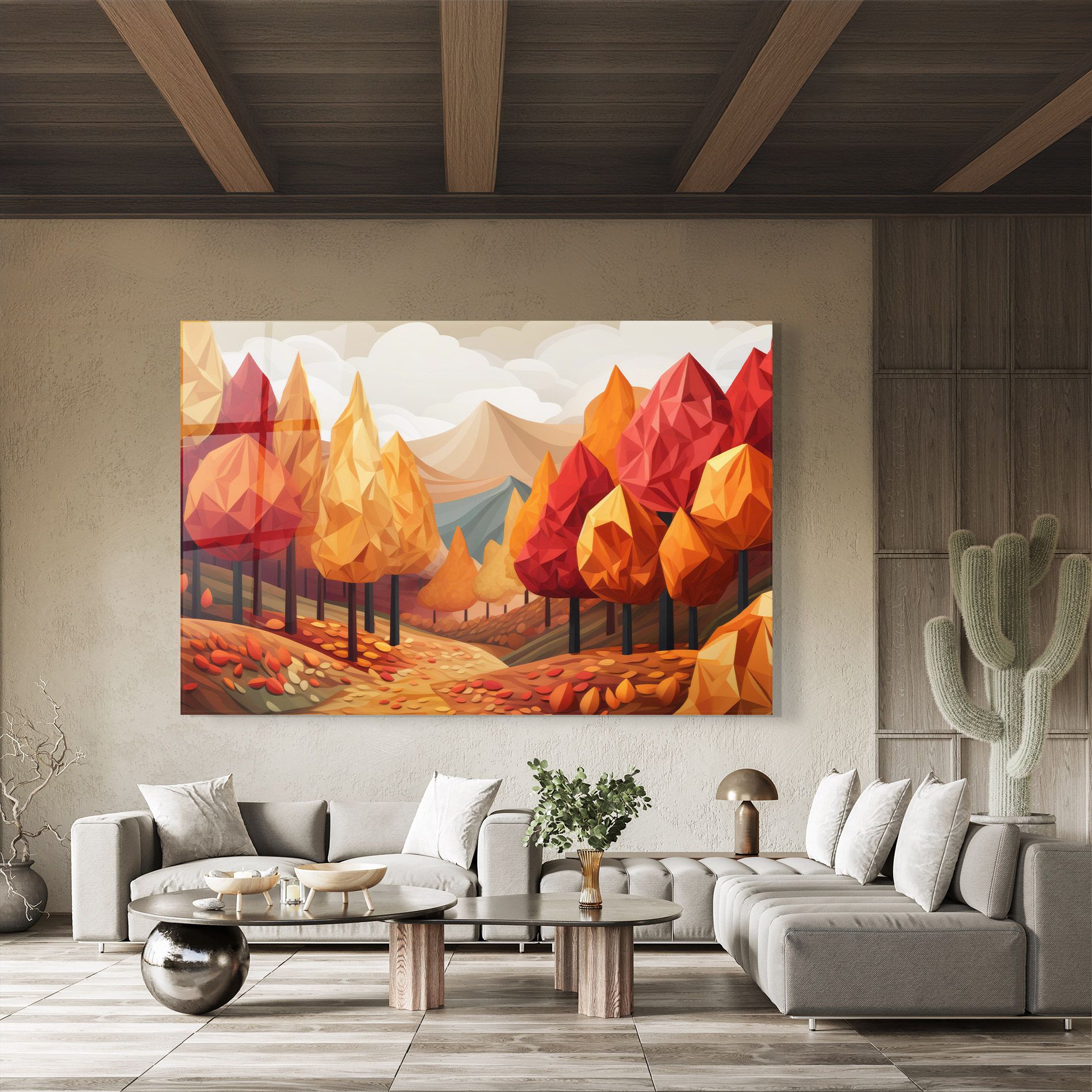 Colorful Trees Art mockup 8