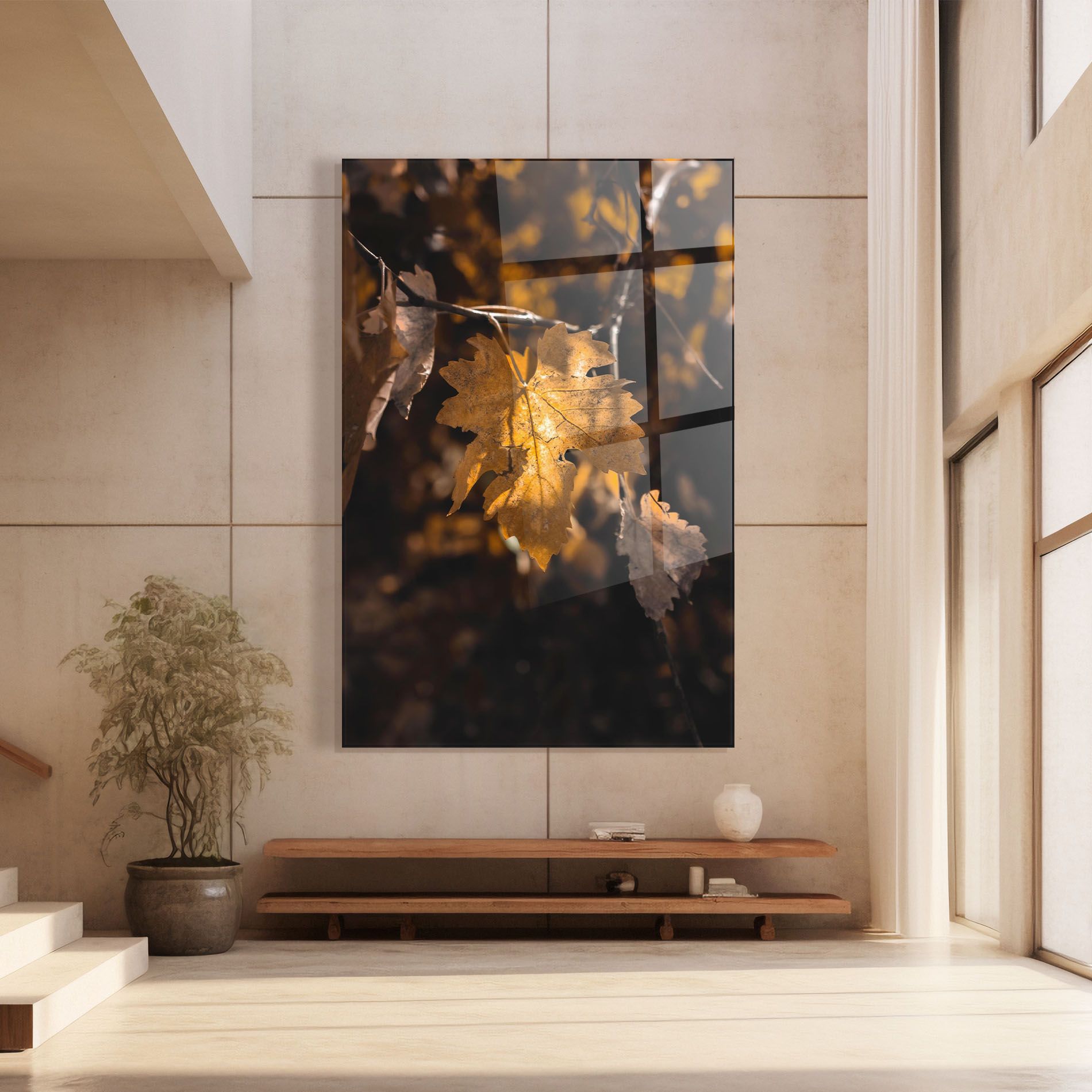 Autumn Brown Leaf mockup 8