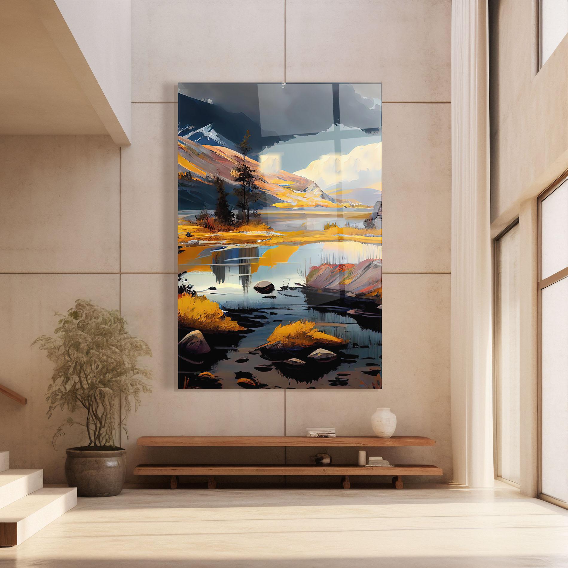 Tablou Sticla Autumn Landscape mockup 8