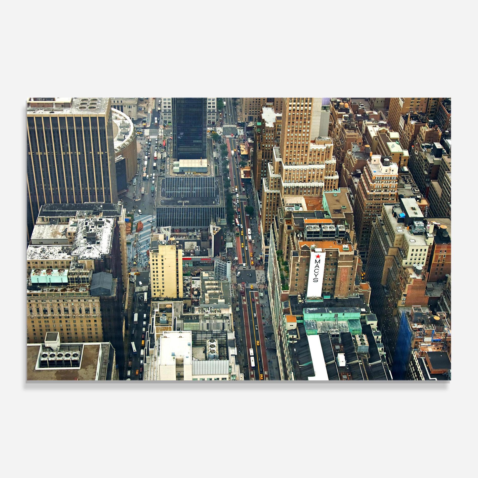 Tablou Sticla Cream Tall Building mockup 0