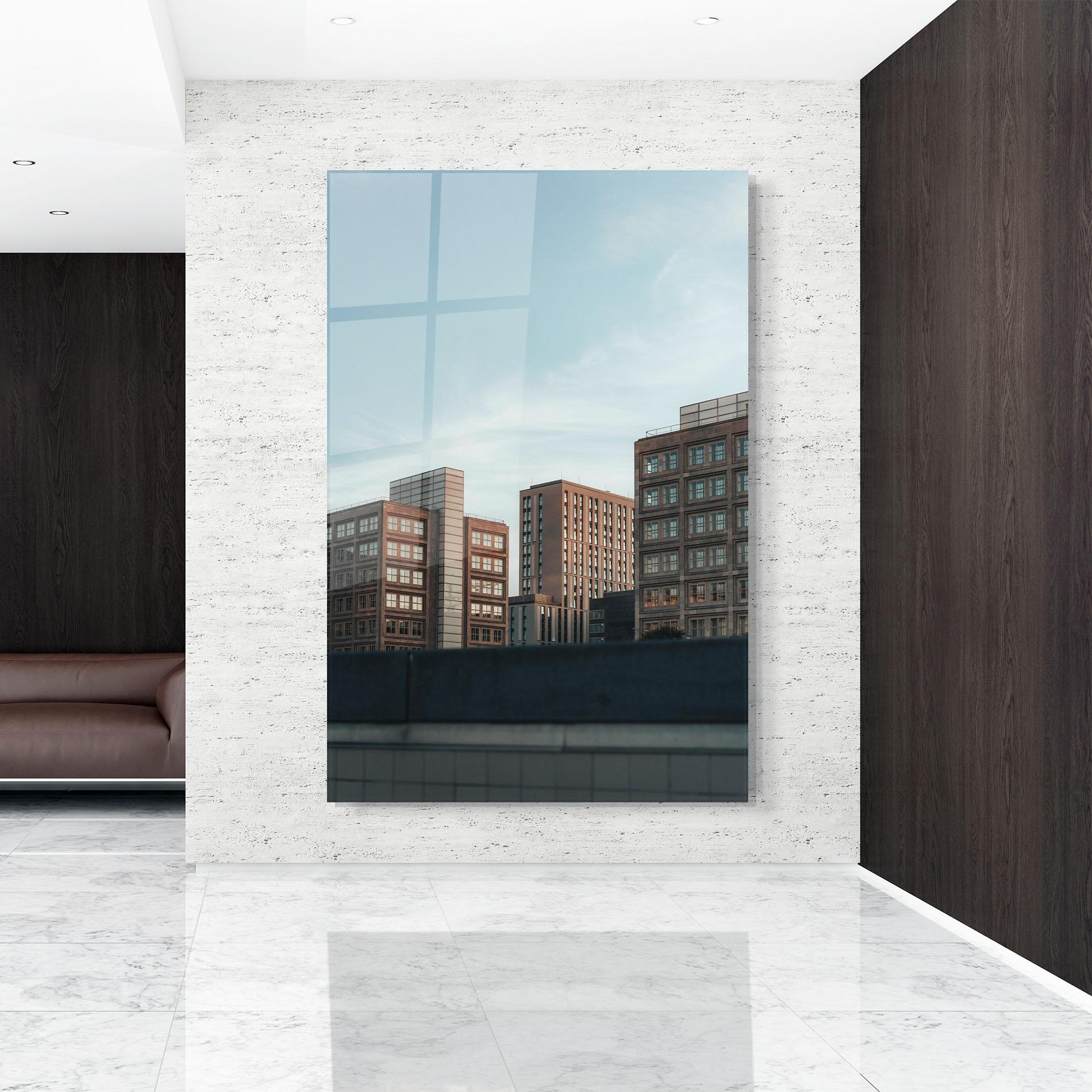 Tablou Sticla Daylight Building mockup 9