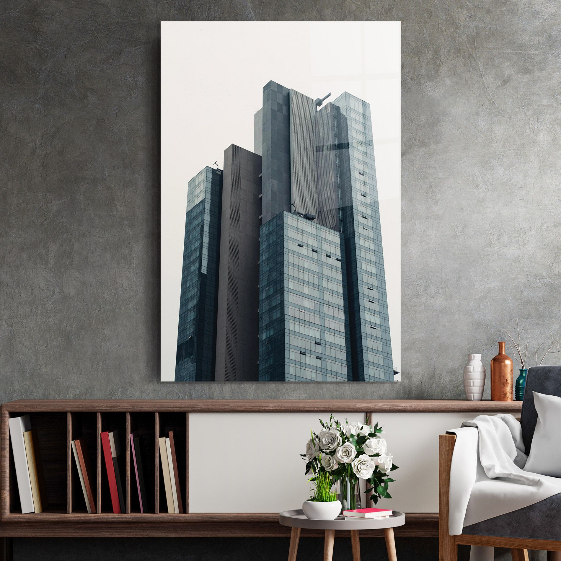 Blue High Building mockup 2