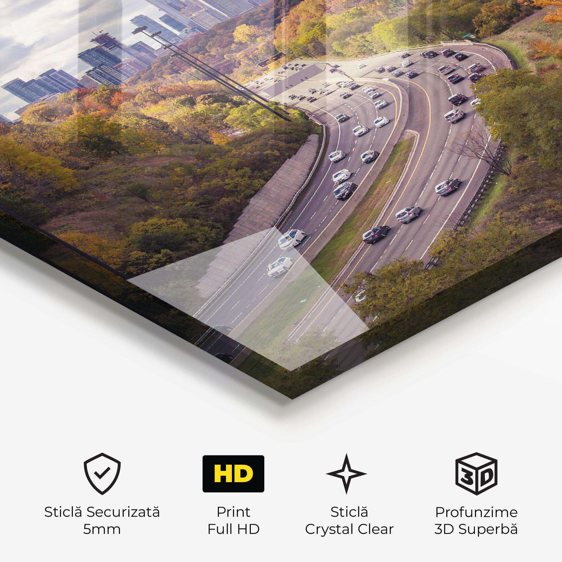 Tablou Sticla City Road mockup 3