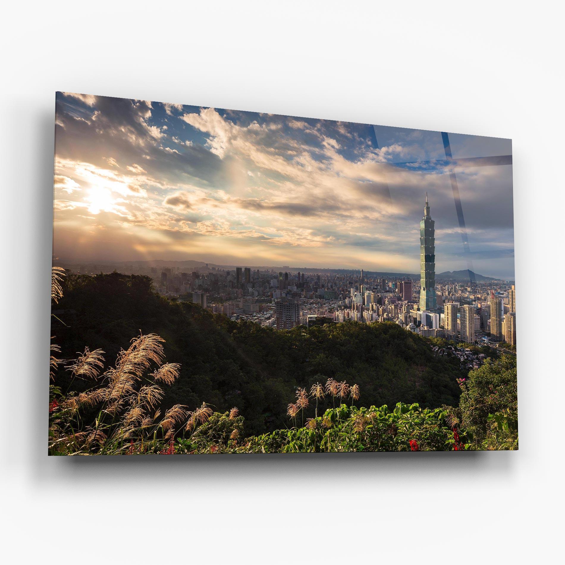 Tablou Sticla Big Building Daylight mockup 6