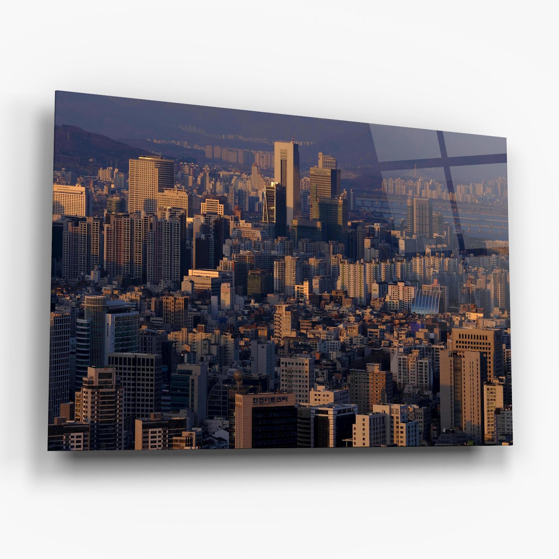 Tablou Sticla Big City mockup 6