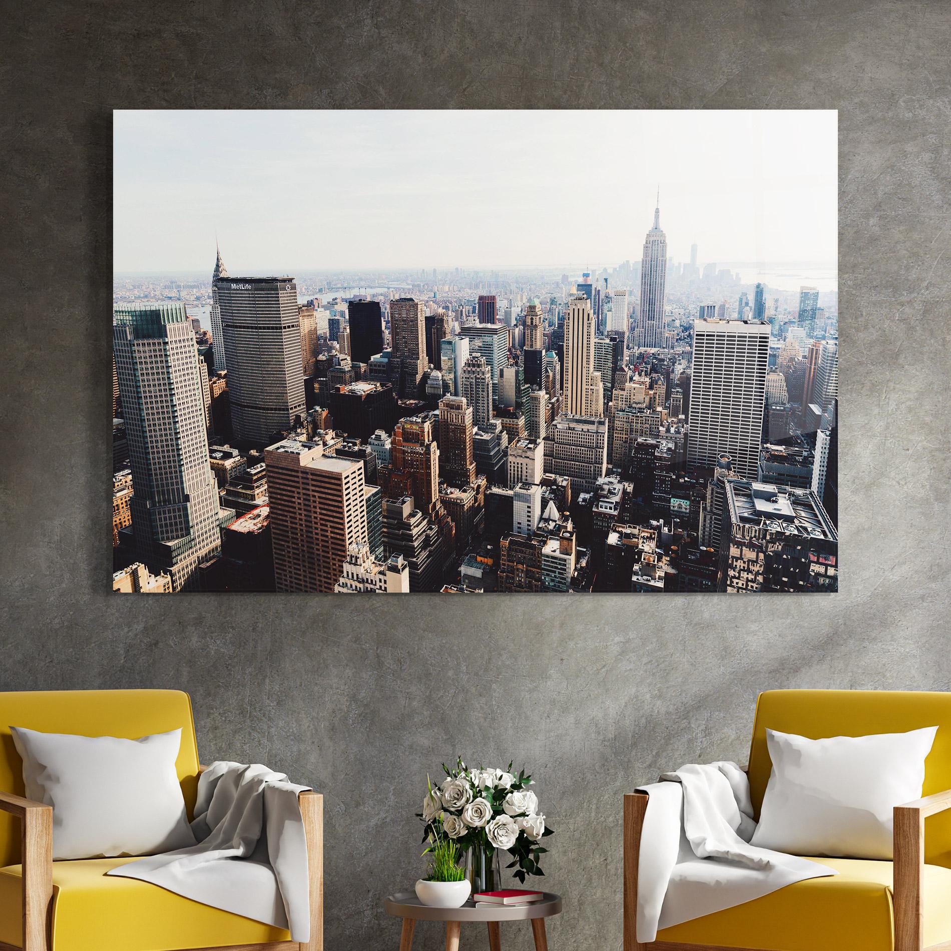 Tablou Sticla Building Mix View mockup 4