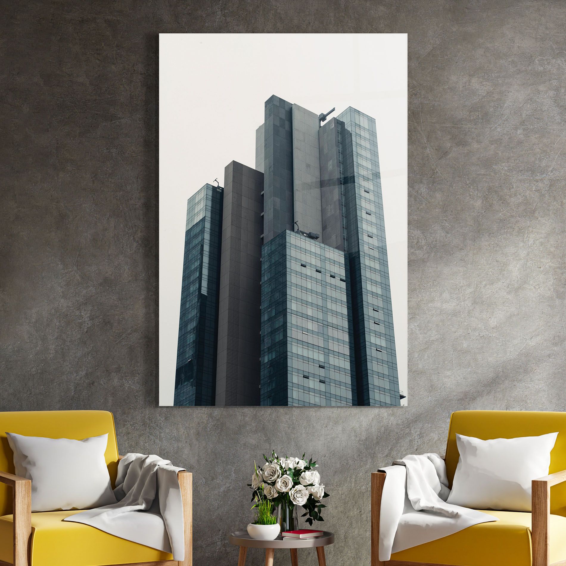 Blue High Building mockup 4