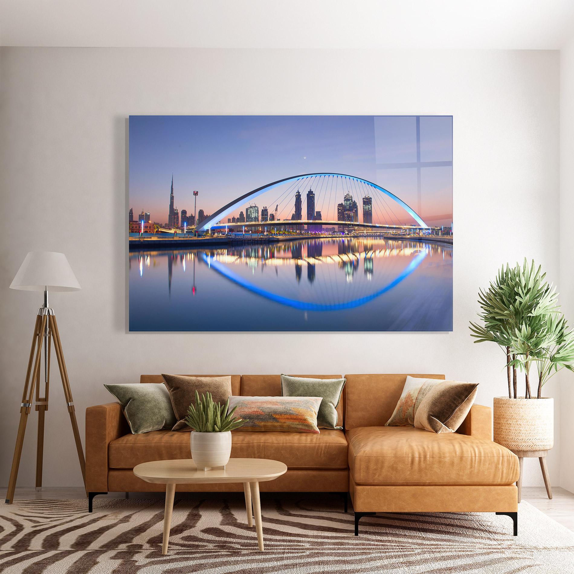 Tablou Sticla Dubai View mockup 7
