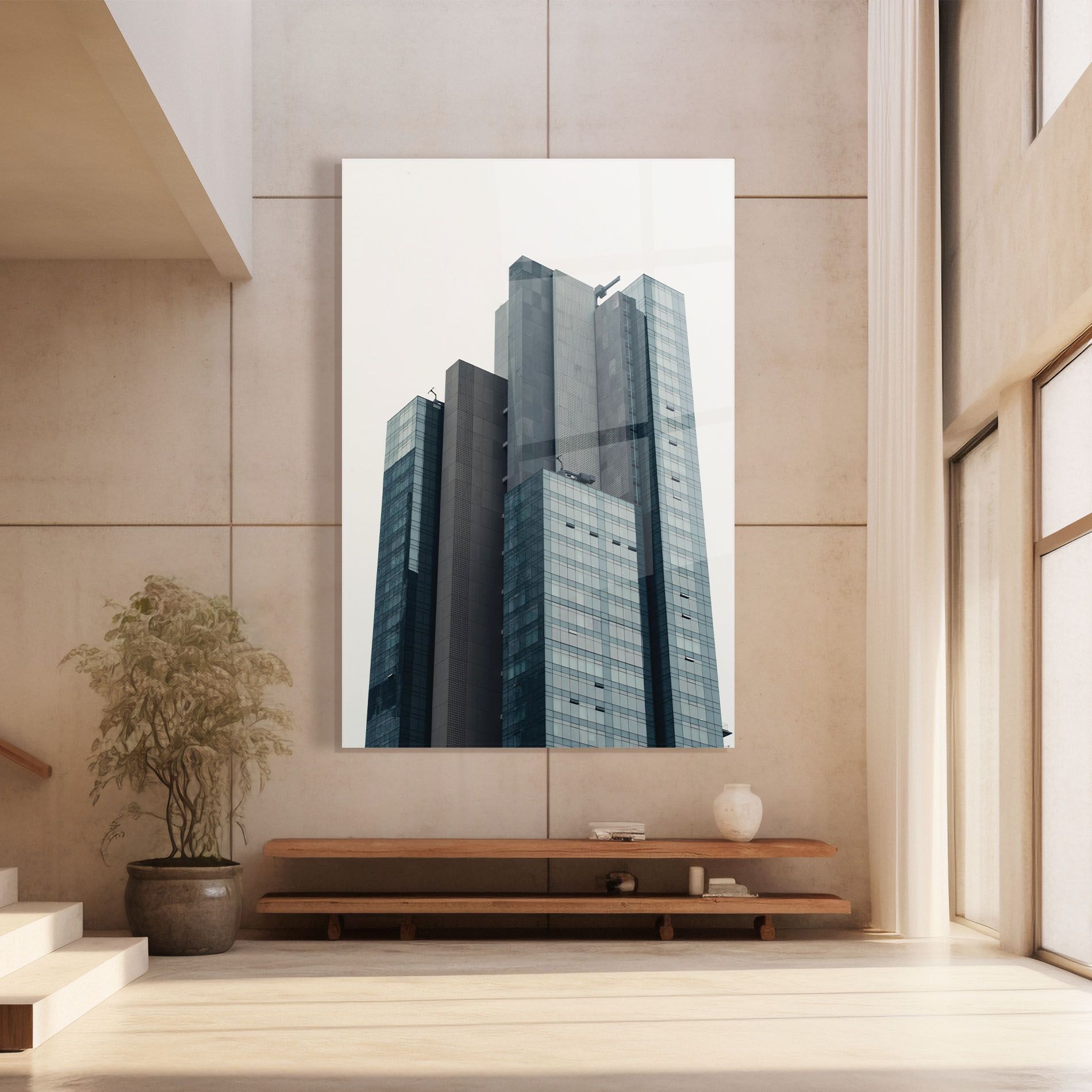 Blue High Building mockup 8