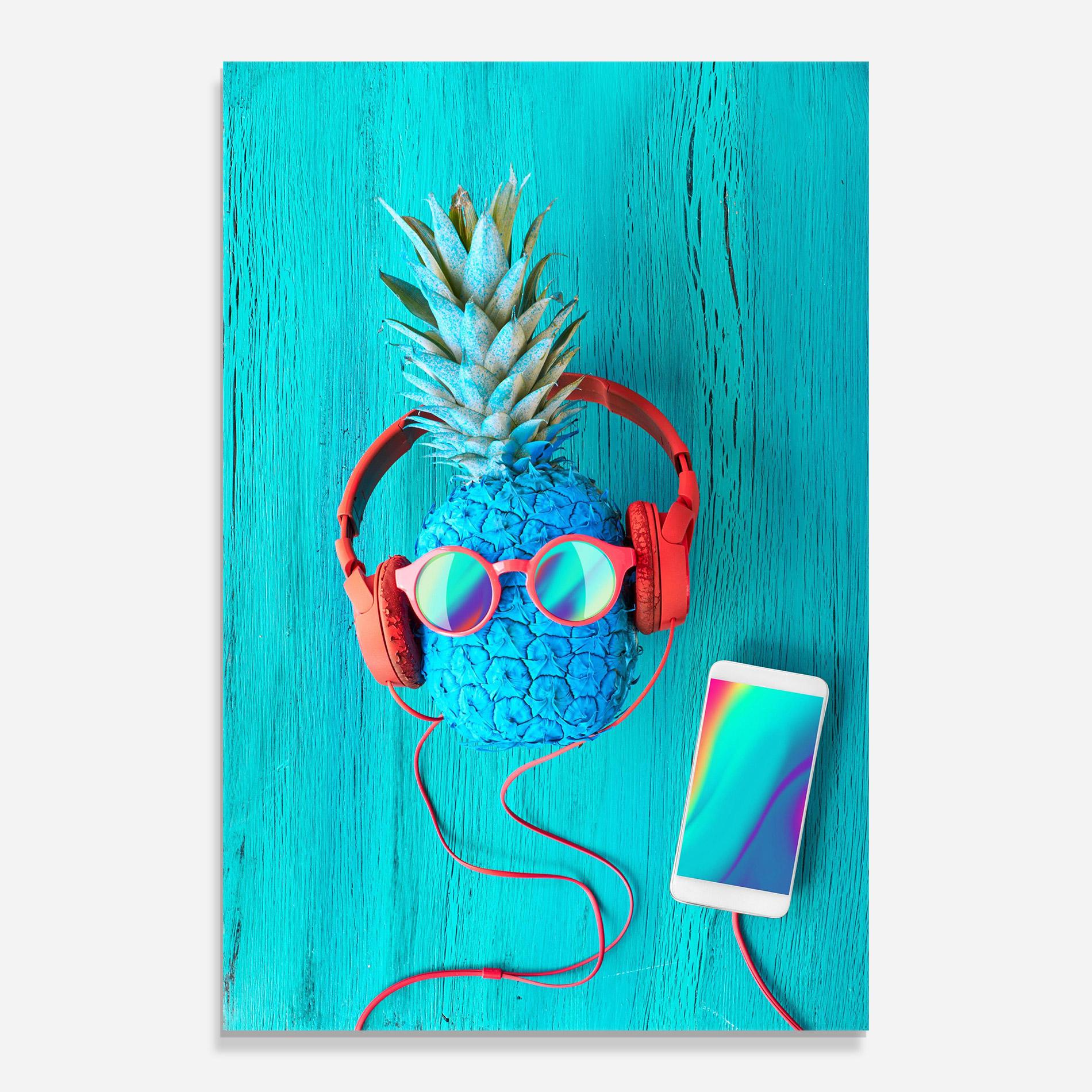 Tablou Sticla Blue Pineapple mockup 0