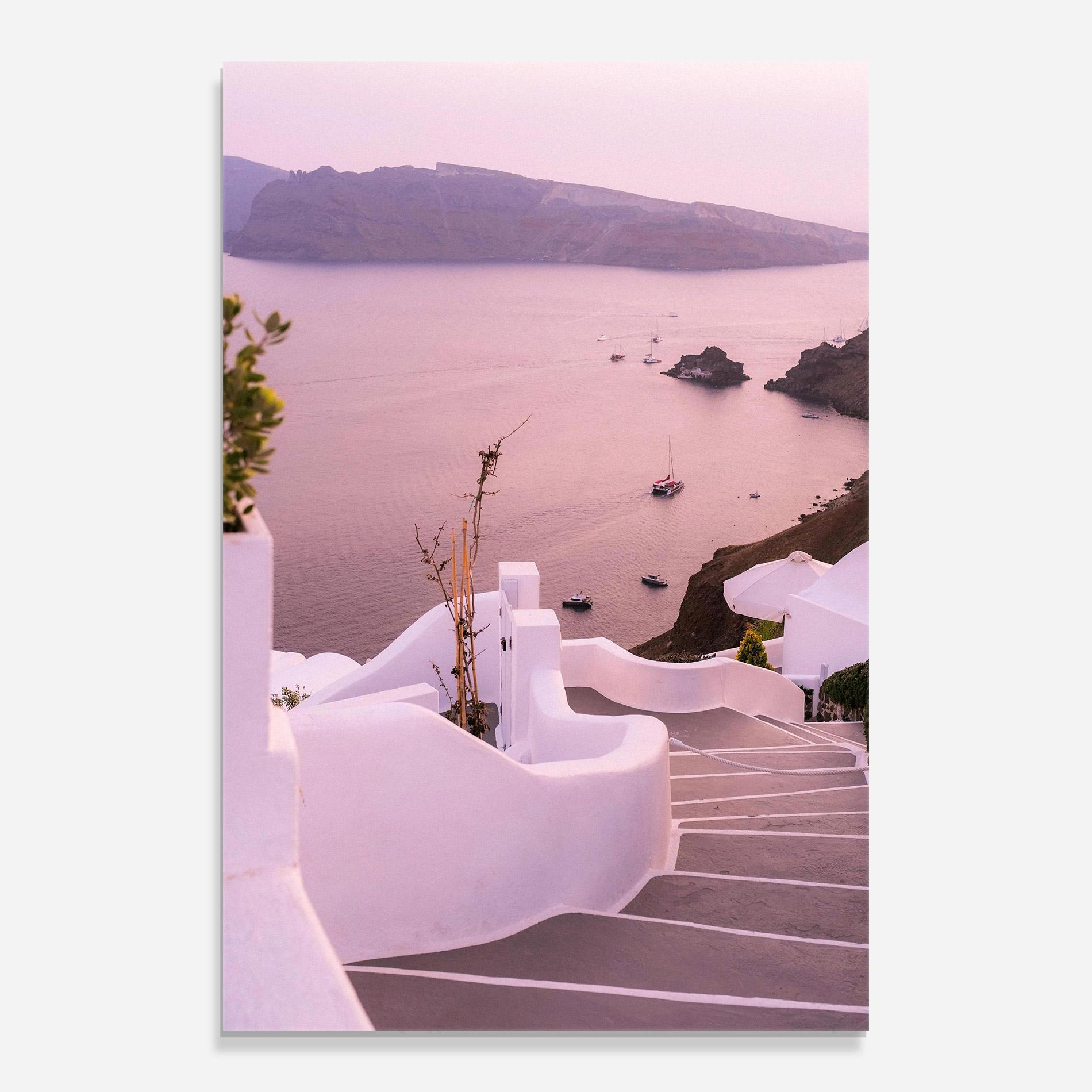 Tablou Sticla Grece Strairs mockup 0