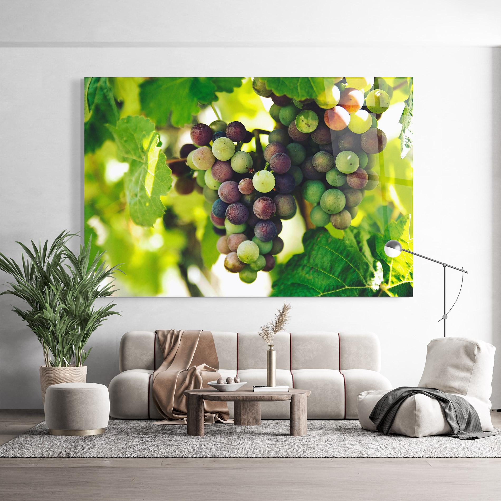 Tablou Sticla Green Grapes mockup 9