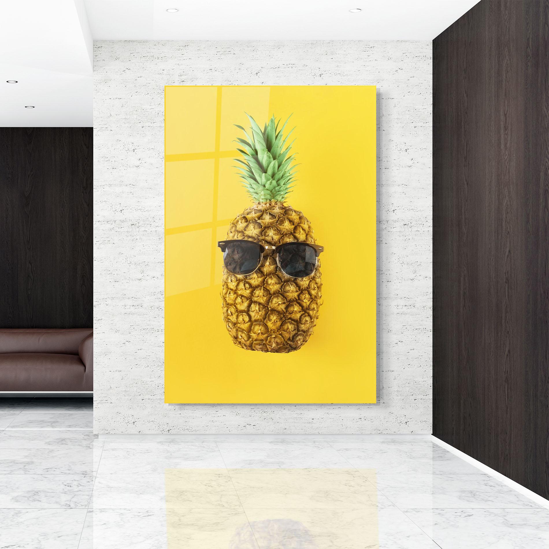 Tablou Sticla Fresh Pineapple mockup 9