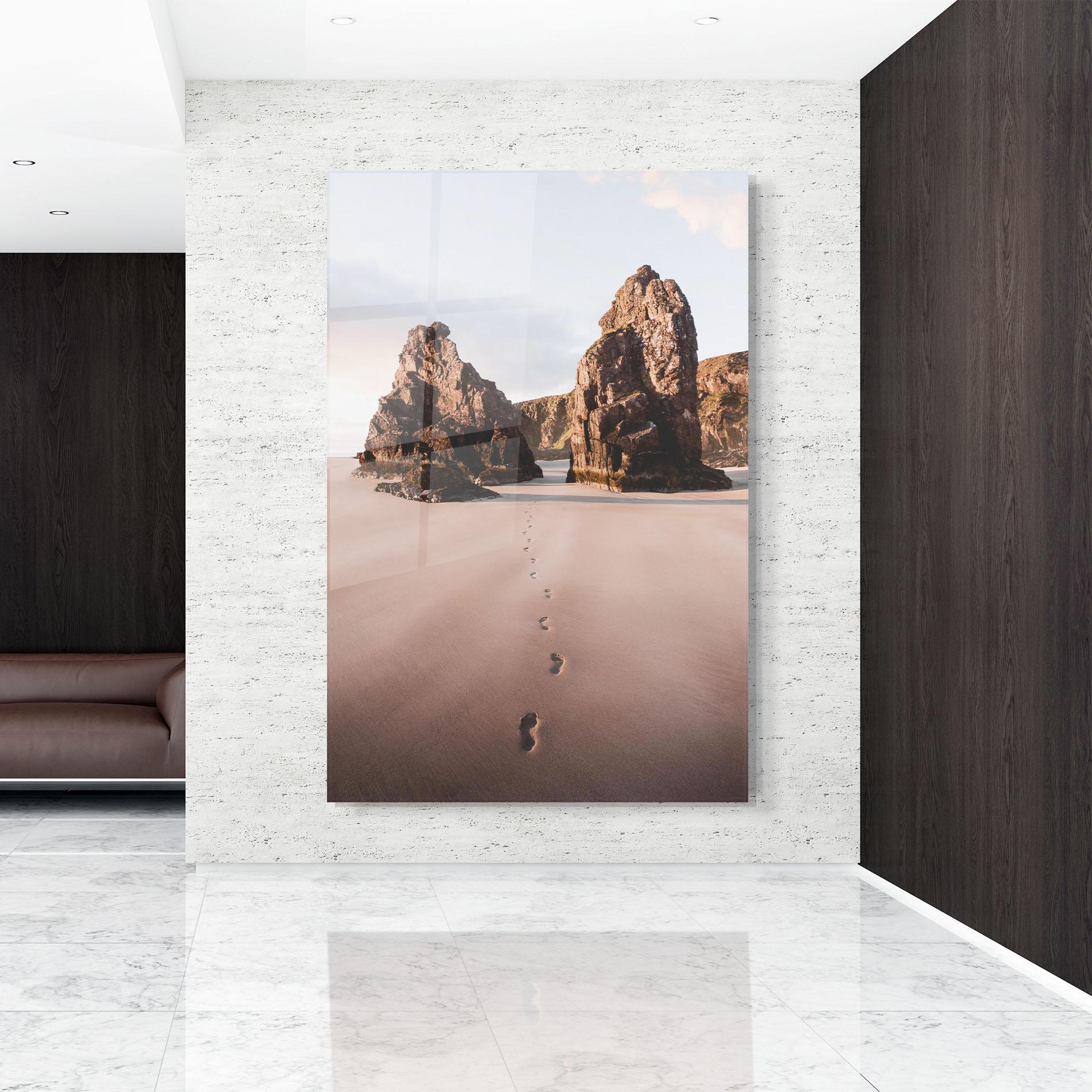 Tablou Sticla Sand Mark mockup 9